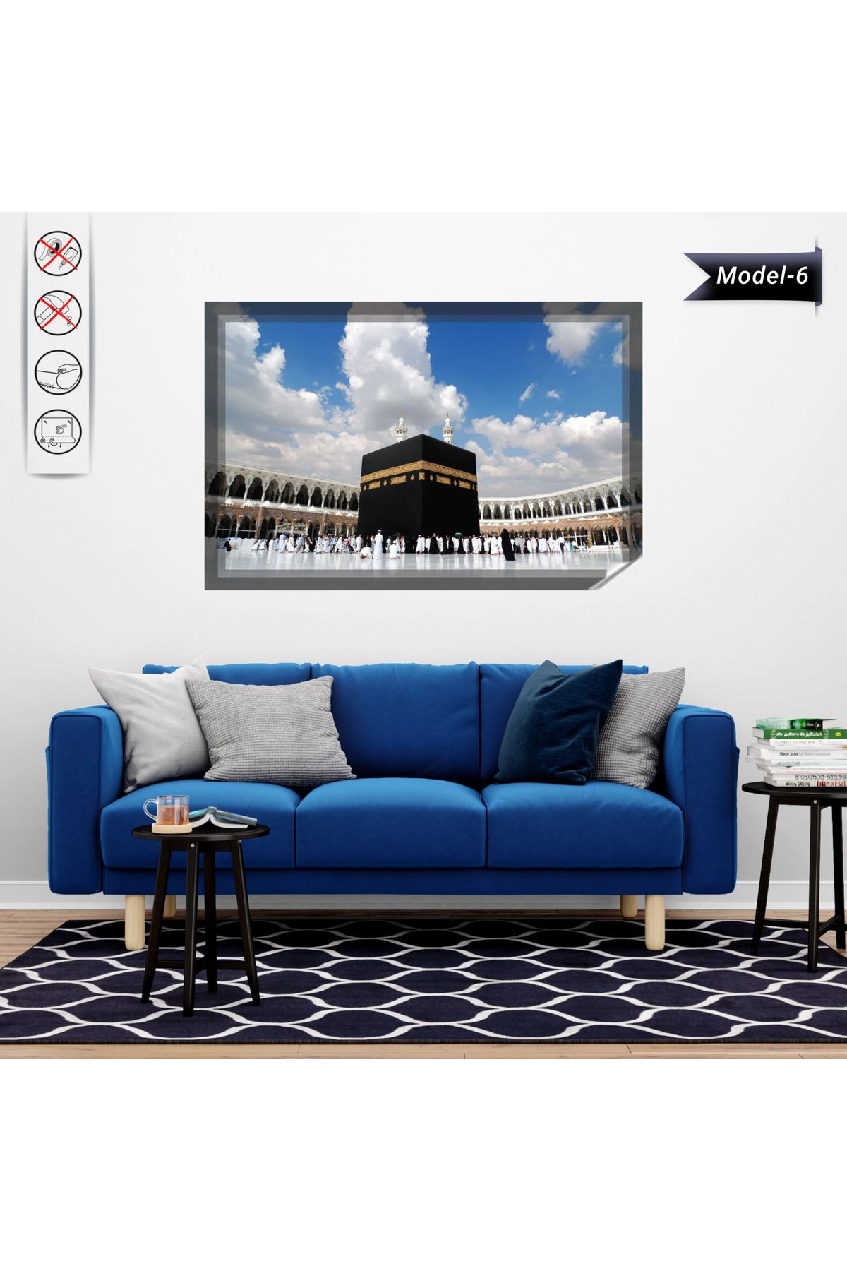 ZERO LAND Kabe Tablo - Poster Dini (Model- 6) 50 CM X 70 CM 635117