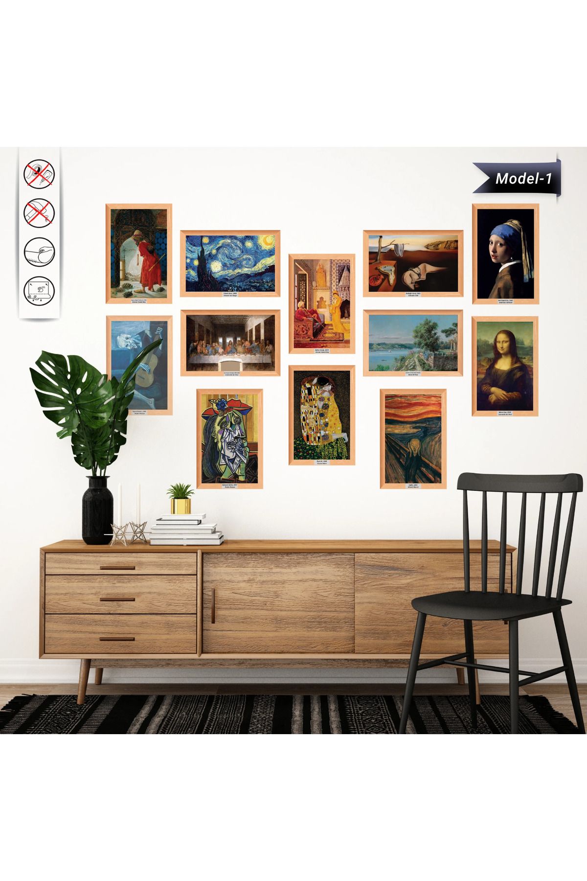 ZERO LAND 12'li Tablo - Poster Dünyaca Ünlü (Model- 1) ÇEŞİTLİ ÖLÇÜ DRSTR