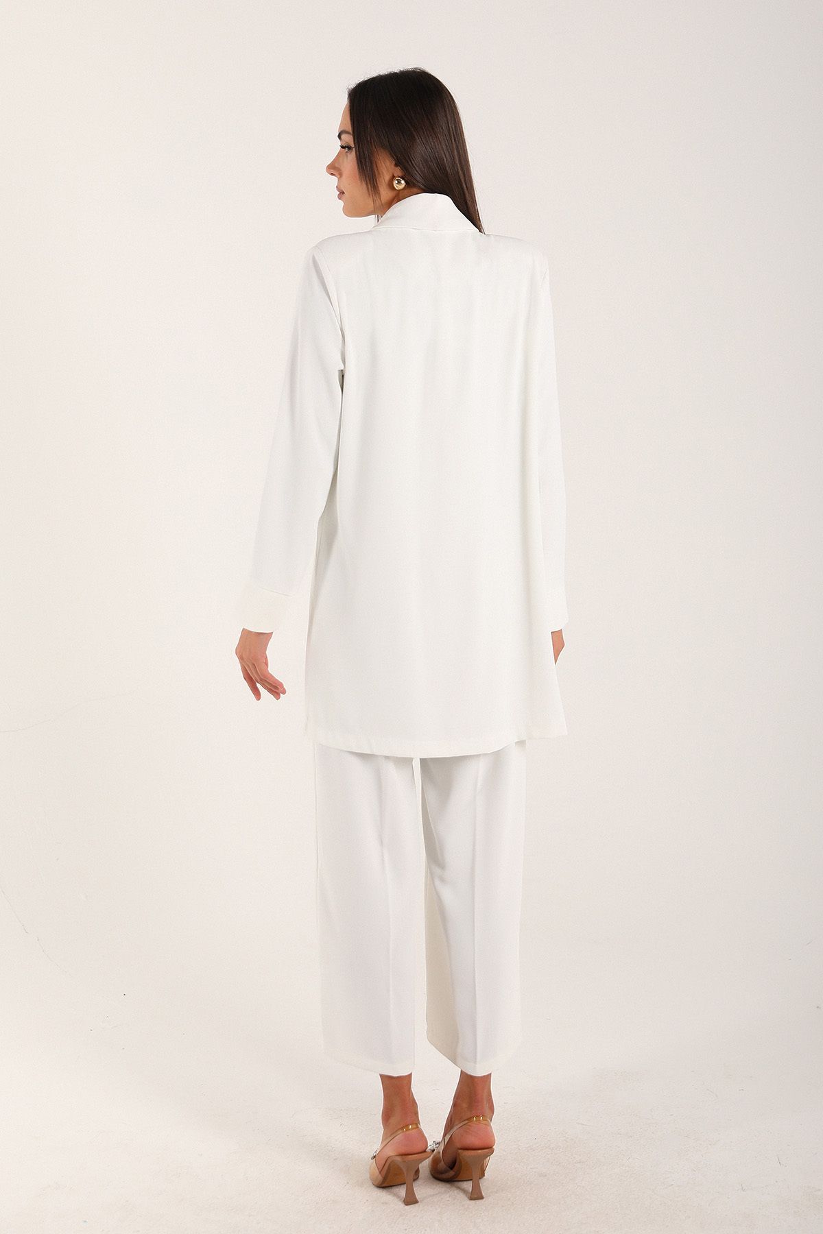 Melike Tatar-White Jumpsuit with Jacket 32-9357-2 5