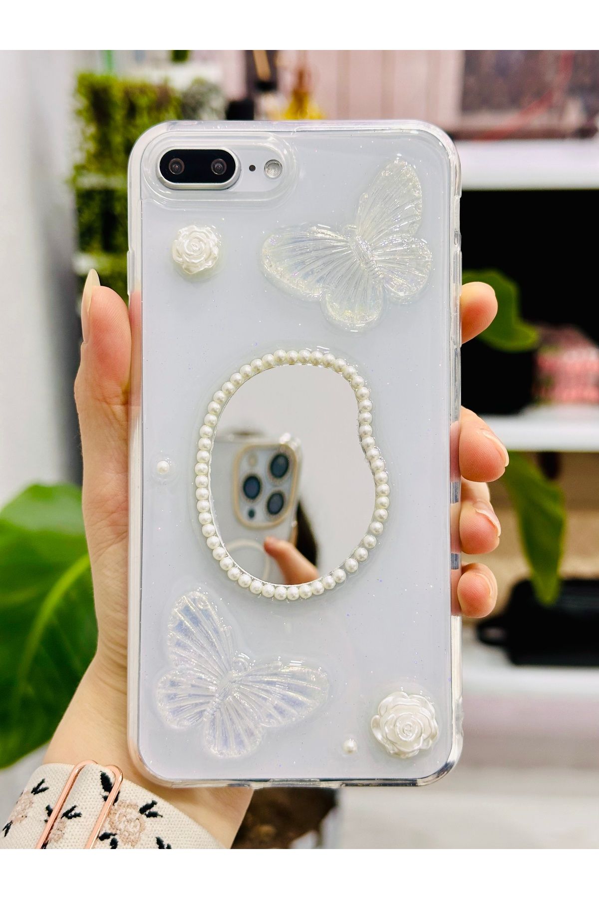 Go Aksesuar-حافظة سيليكون متوافقة مع هاتف IPhone 7 Plus - 8 Plus 4