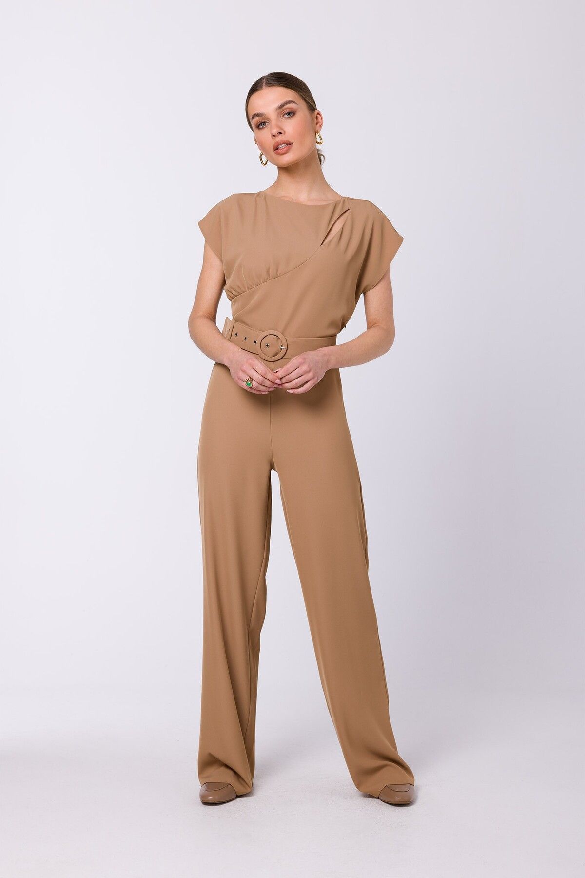 Stylove-Jumpsuit with short sleeves 1