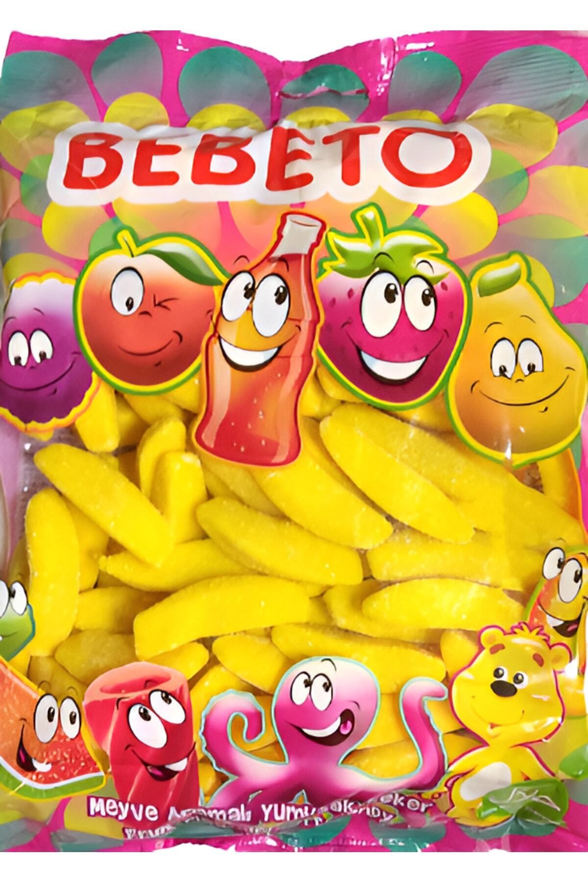 BEBETO Muz Aromalı Şekerli Jelibon 1000G