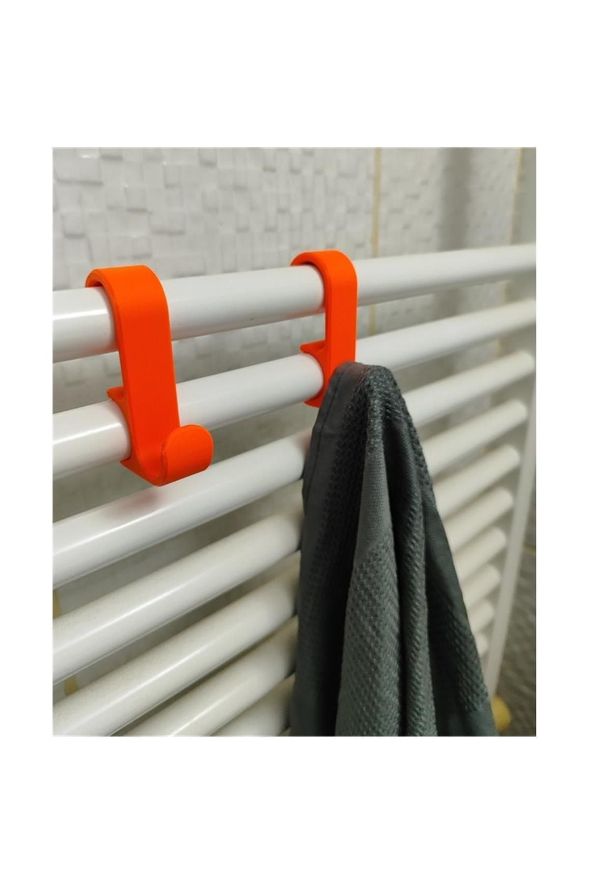 GENCAX-Orange Towel Rack - 4 Pieces 2