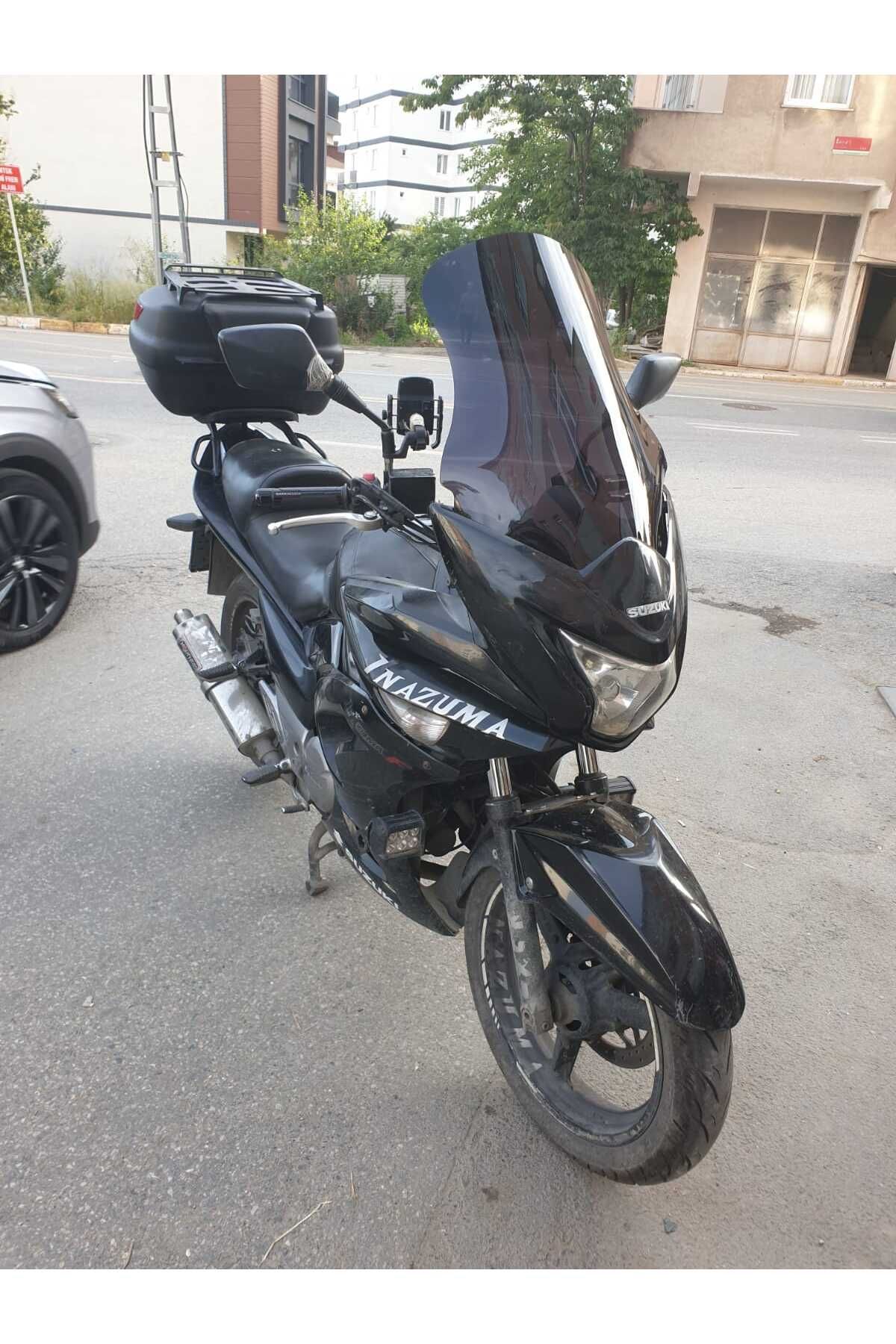 Suzuki İnazuma GW 250F Siperlik Ön Cam 2012-2017 Model 50cm Siyah Renkli 4mm
