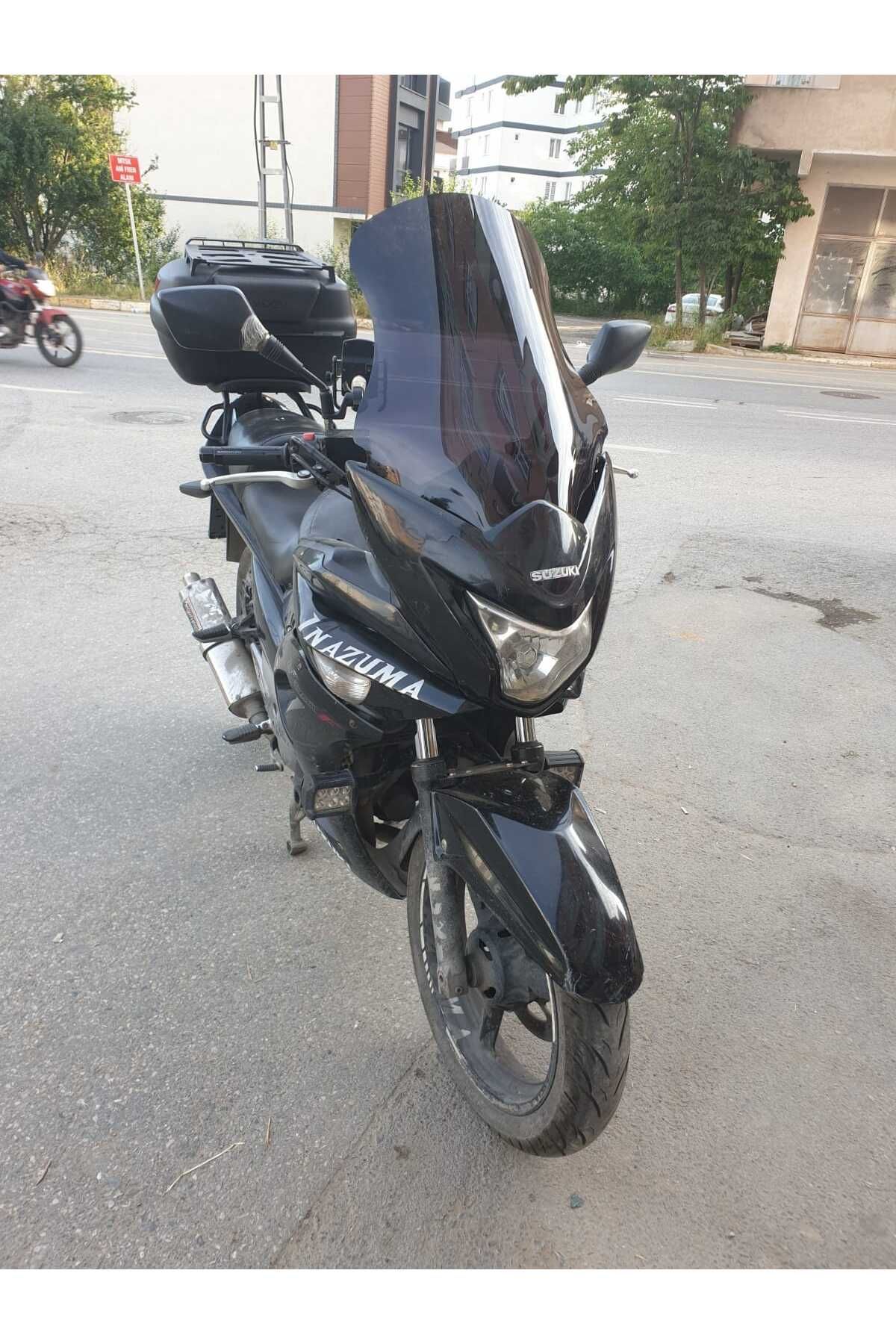 Suzuki İnazuma GW 250F Siperlik Ön Cam 2012-2017 Model 50cm Siyah Renkli 4mm