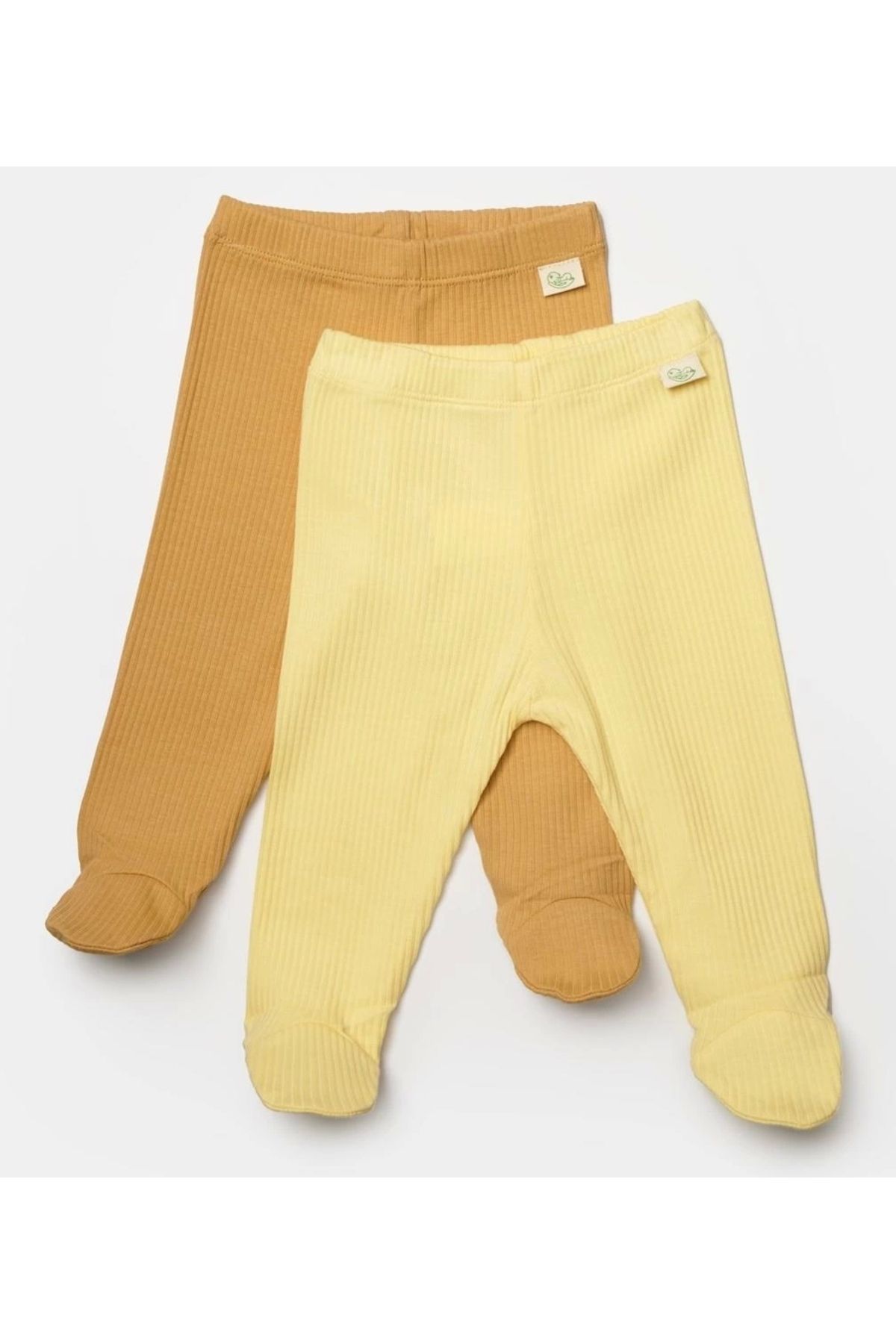 BabyCosy-Set of 2 Bamboo-Cotton Pants with Booties for Baby - Csyb9028 2