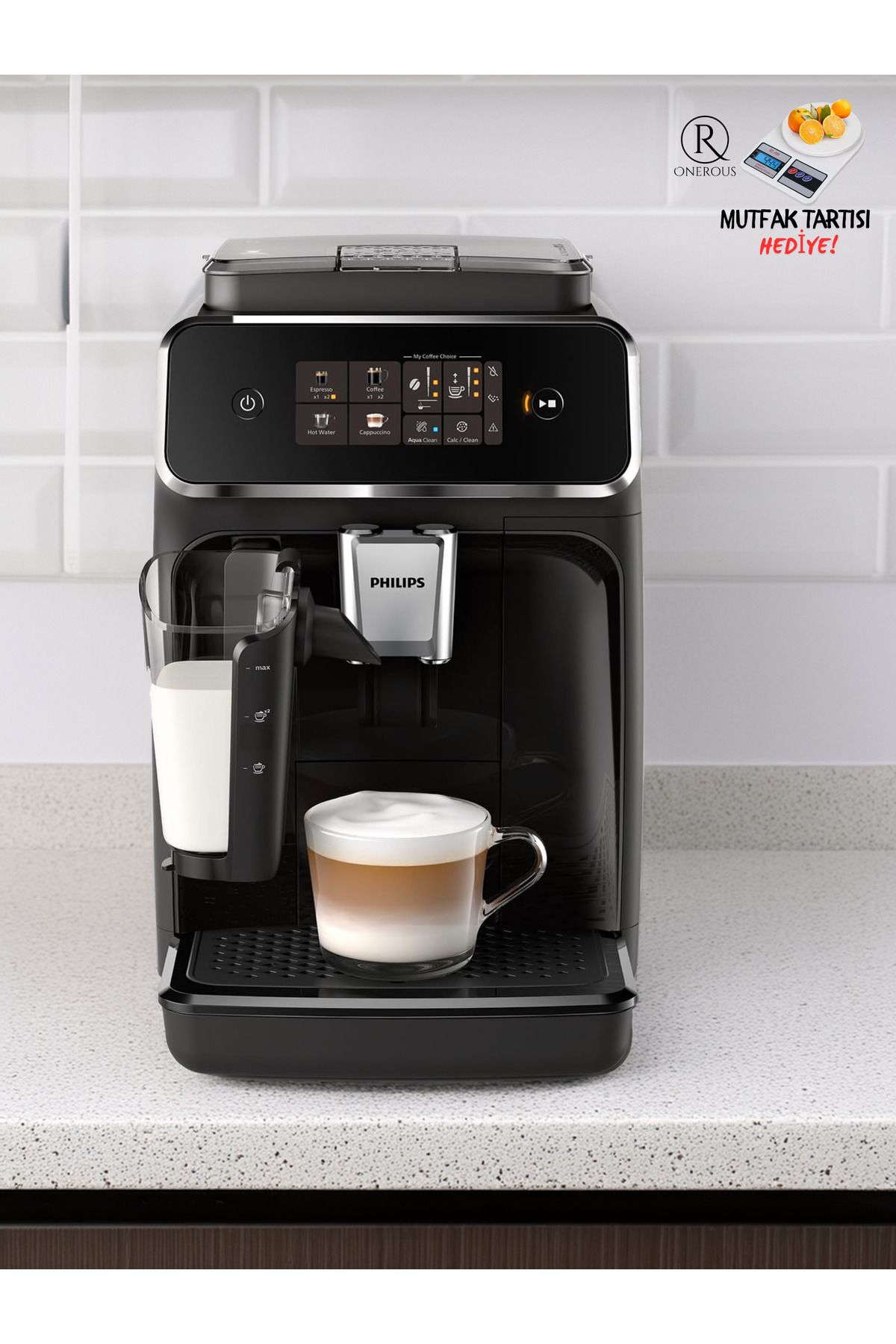 Philips Premium Tam Otomatik Espresso Makinesi | Silentbrew Teknolojisi | Aquaclean Filtre, 12 Öğütme Ayarı