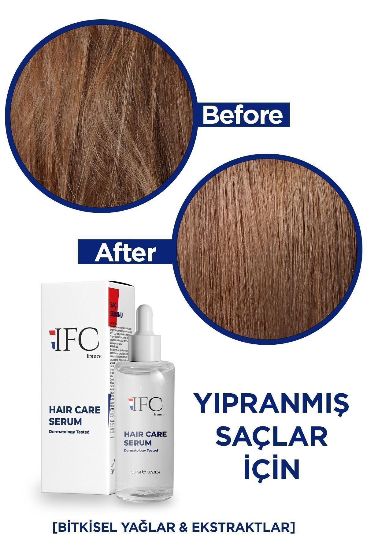 Ifc Hair Care Oil Complex Yıpranmış Saçlara Özel French Formula Saç Bakım Serumu 50ml-4