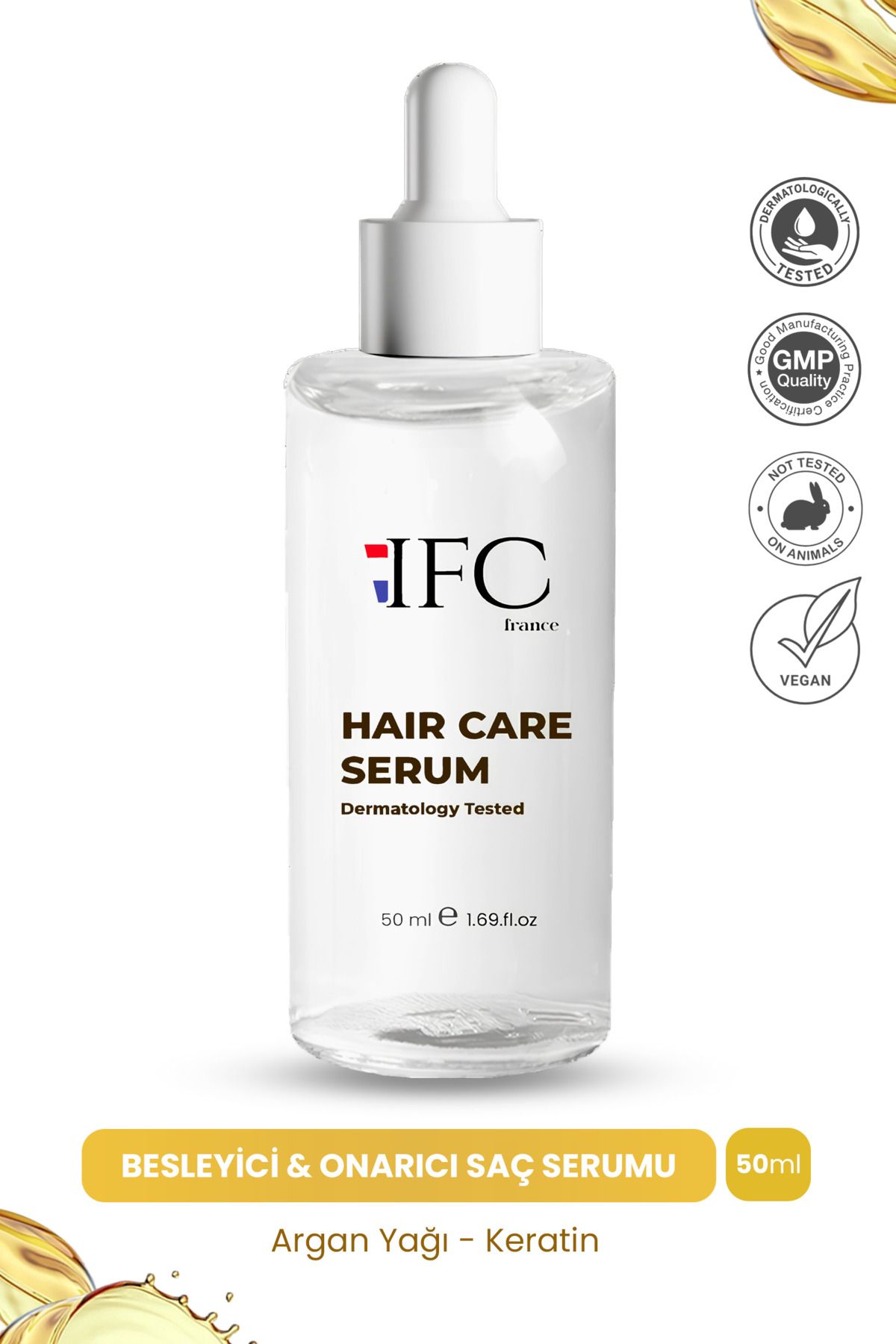 Ifc Hair Care Oil Complex Yıpranmış Saçlara Özel French Formula Saç Bakım Serumu 50ml-1