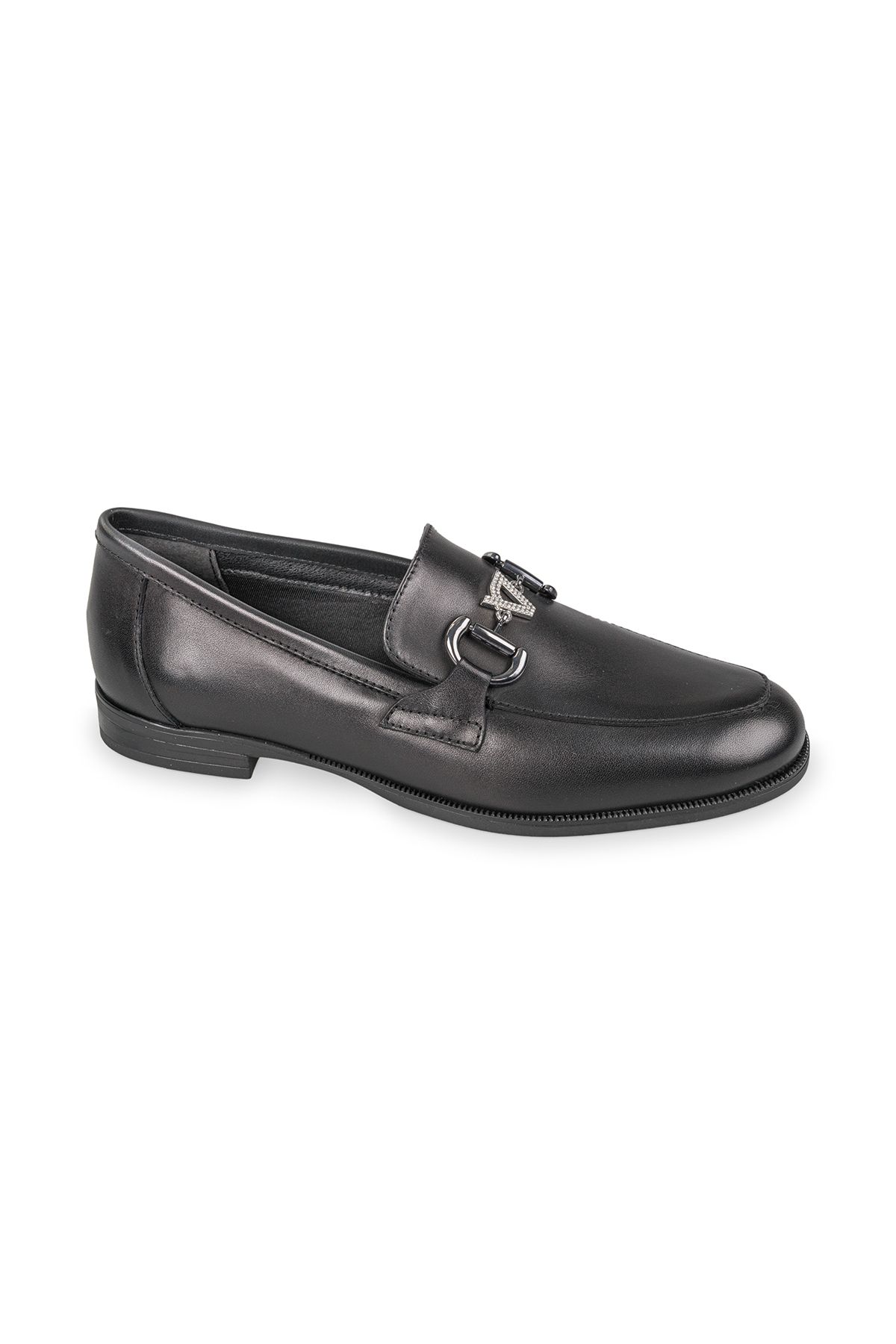 VALLEVERDE Kadın / Kız Oxford ( Klasik) V49707 Valleverde Calz.Donna Scarpa Nappa Nero