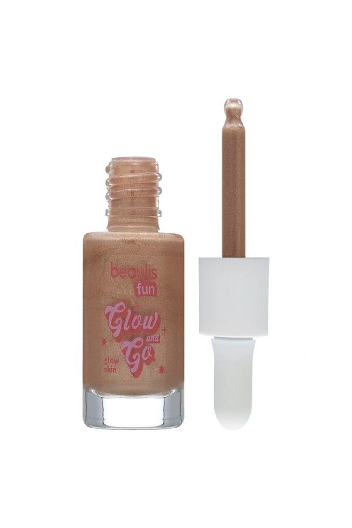 Fun Glow And Go Aydınlık Veren Renkli Nemlendirici Makyaj Bazı Likit Formülü Ve Damlalıklı Ambalajı — قهوه‌ای GLOWAND — تصویر 2 از 4