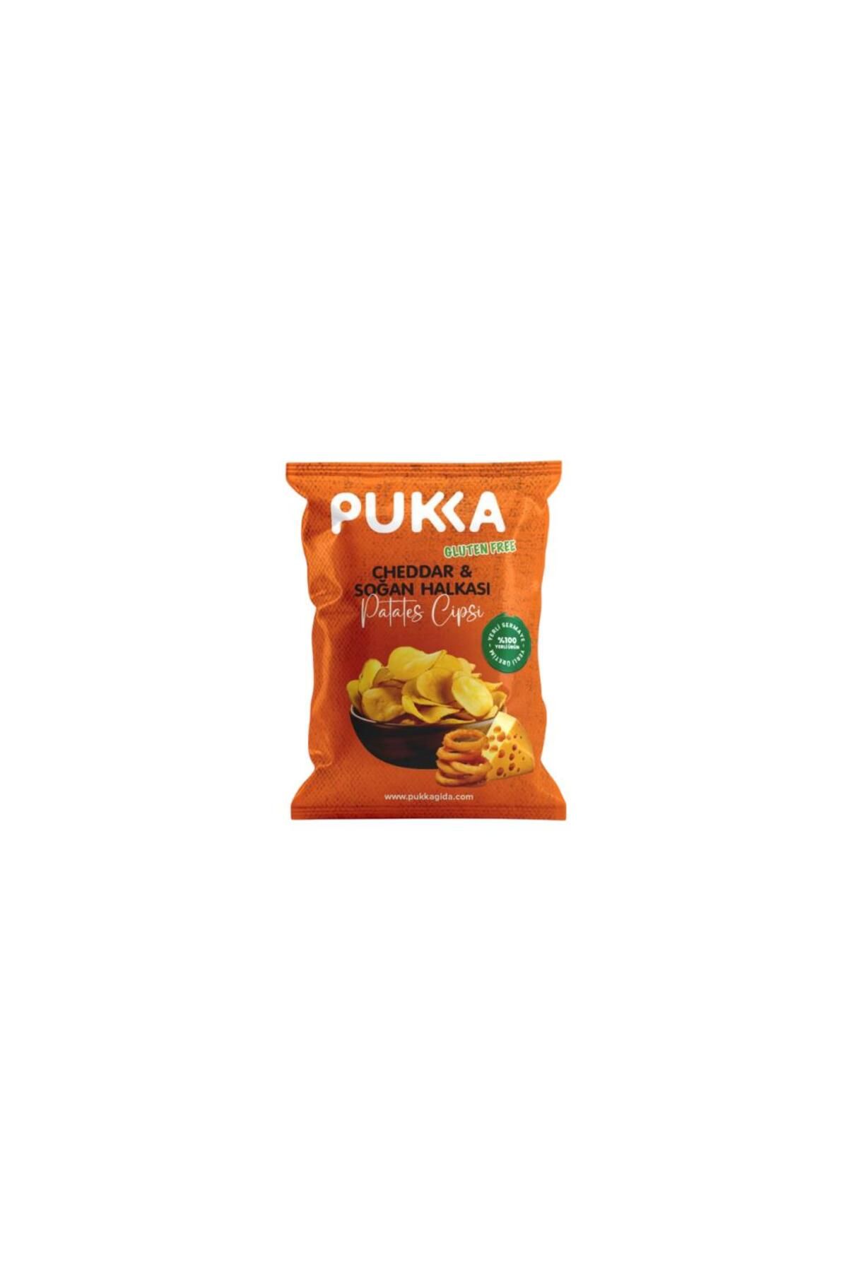 Pukka Glutensiz Cheddar & Soğan Halkalı Cips 70 GR