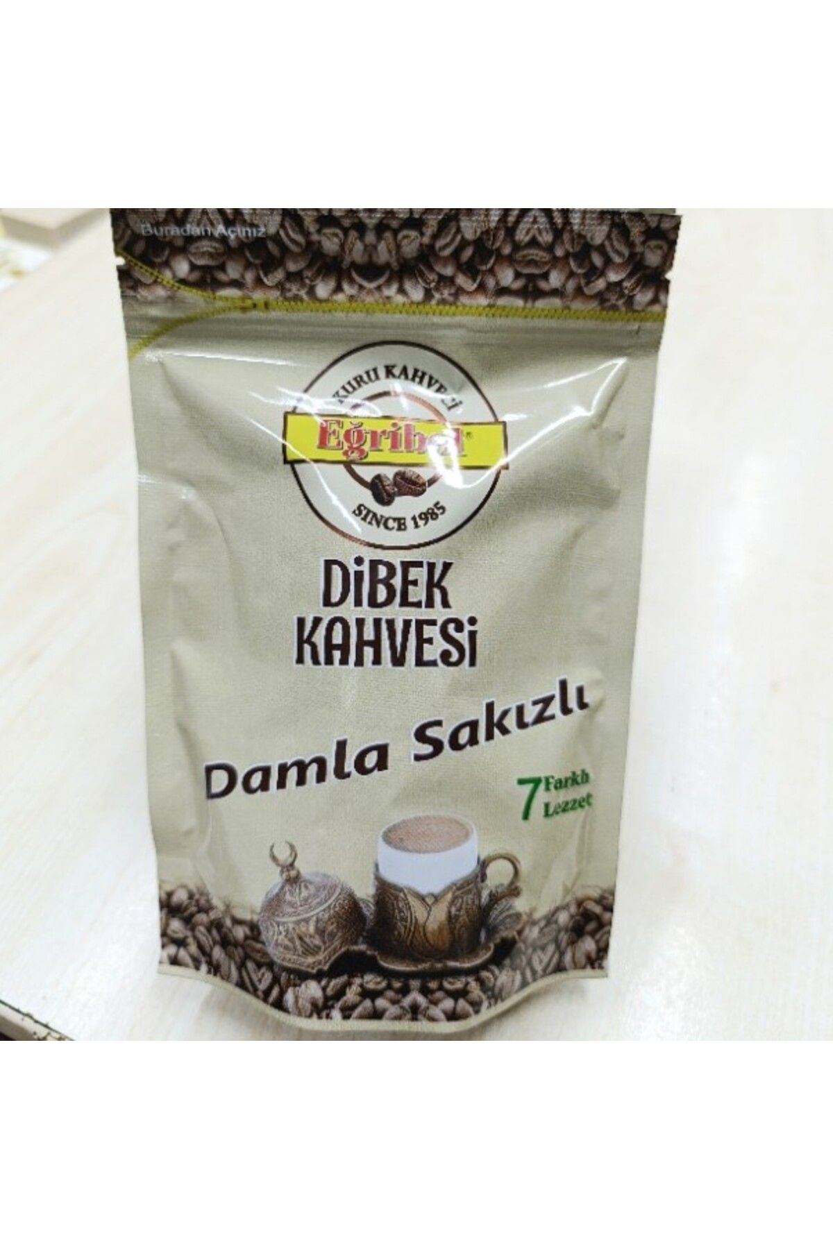 Eğribel Kahve Dibek Kahvesi Damla Sakızlı 150 Gr