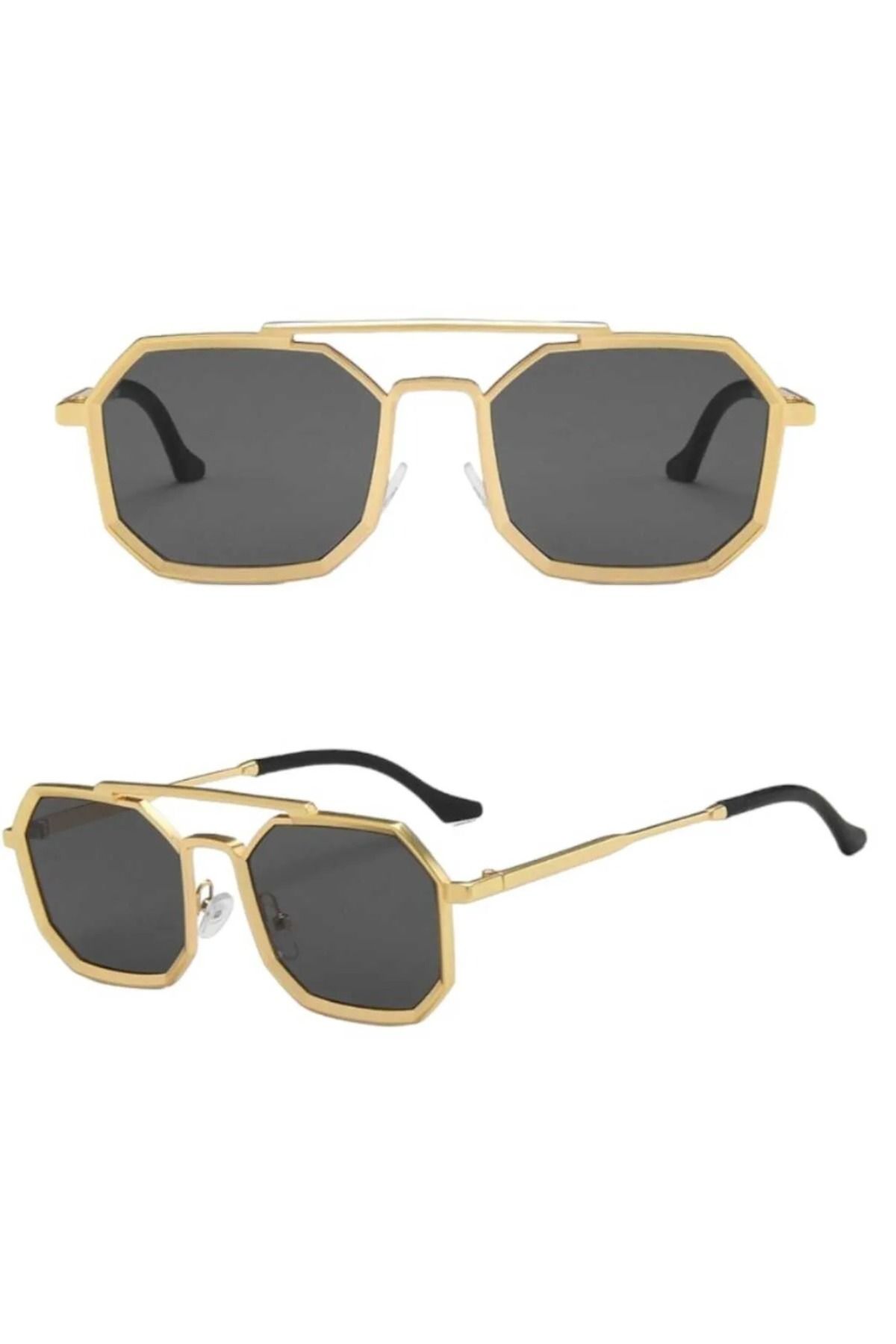 Uniquetrenders-Women's Steampunk Gretel Gold Metal Sunglasses 2