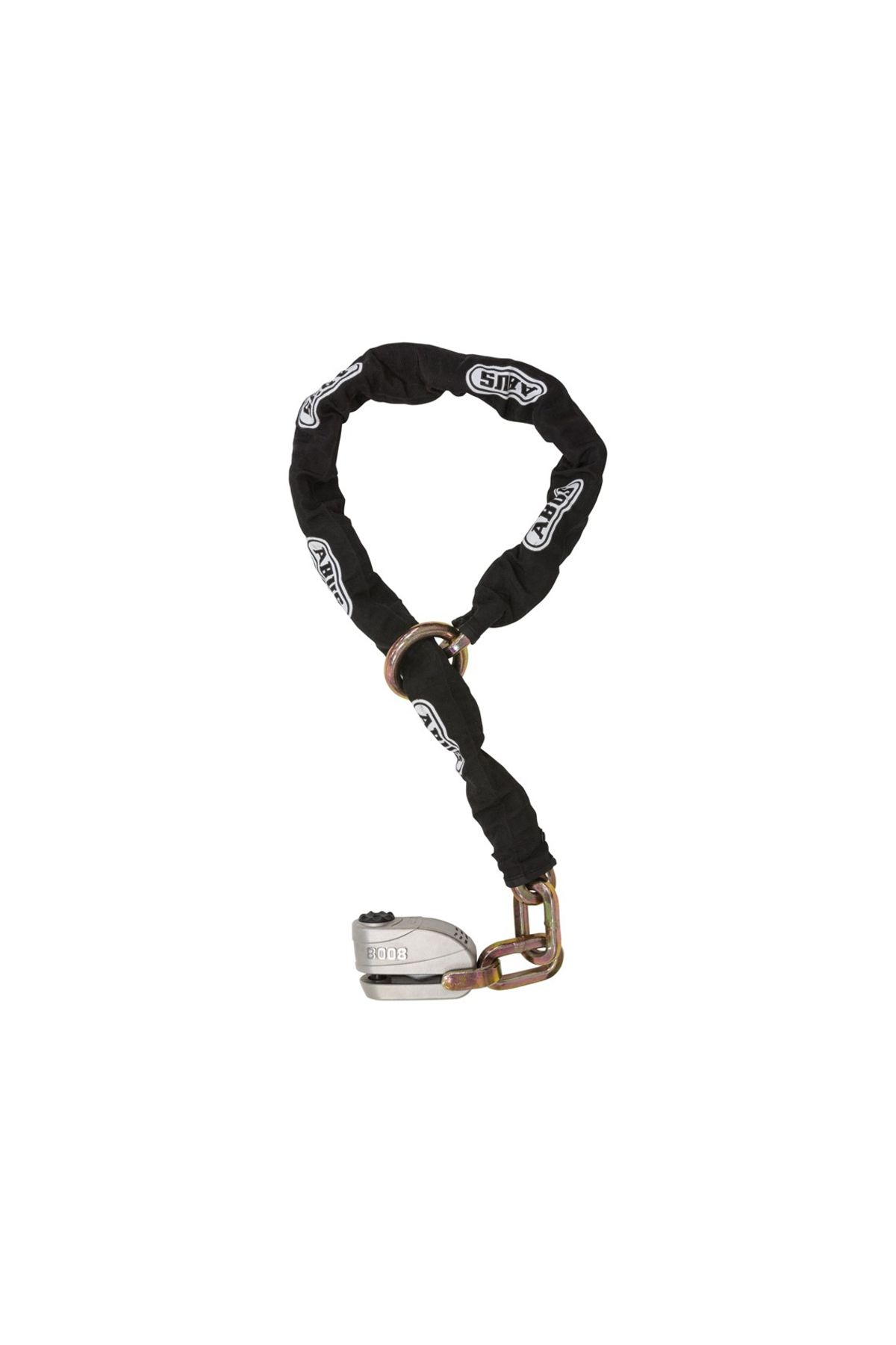 Abus-8008/12ks Granite Chain Lock (12MM) And Disk Lock Set With Alarm 3