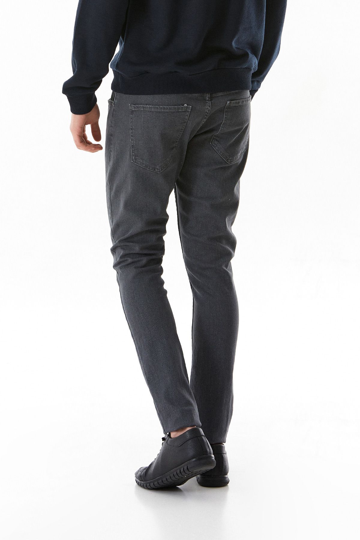 Fulla Moda-Pantaloni Jean drepti cu fermoar 3