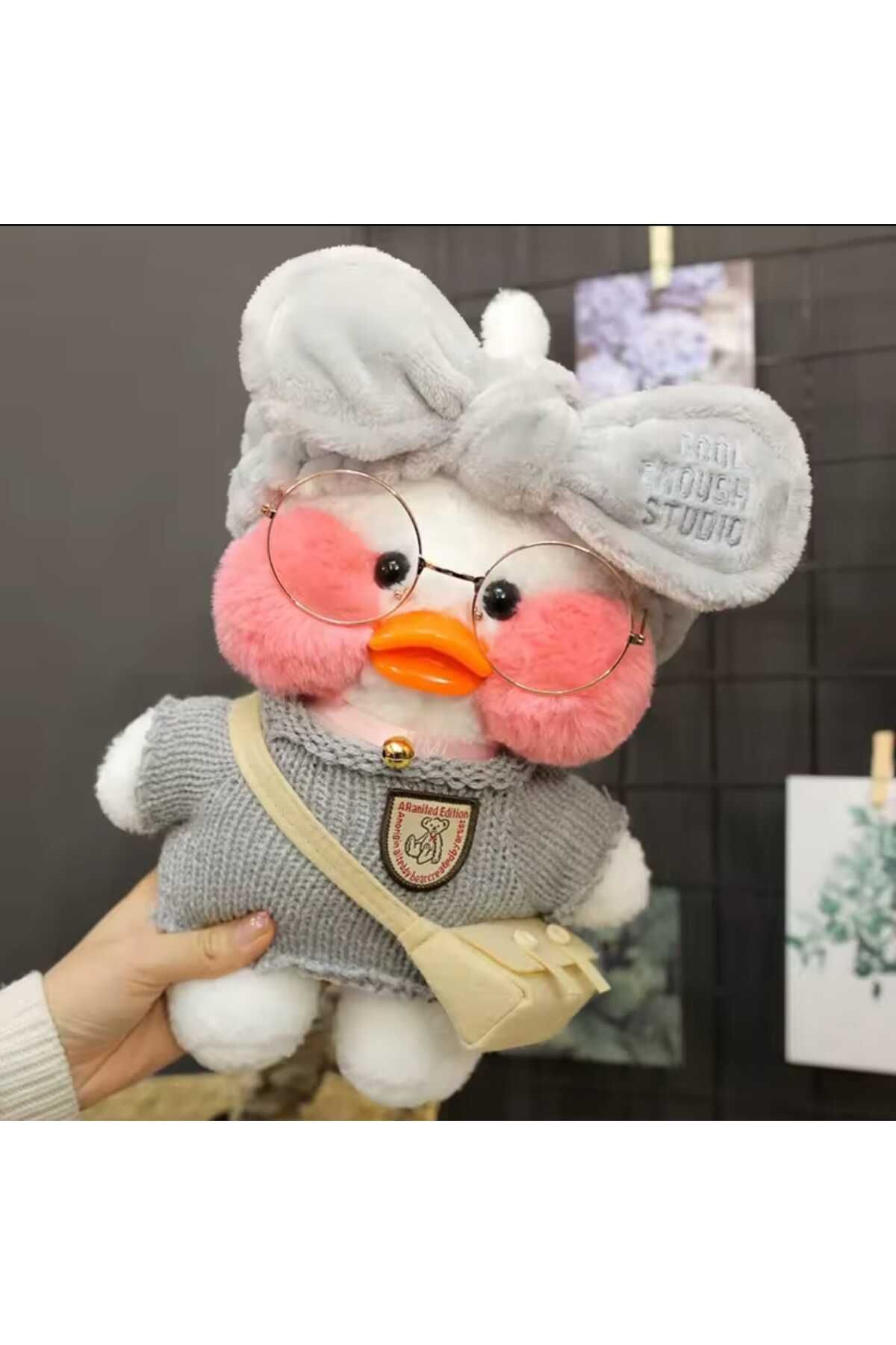 Toyhouse-Tohouse Kawai White Lalafanfan Plush Duck 30 cm See through Image Shipped with Accessories 7