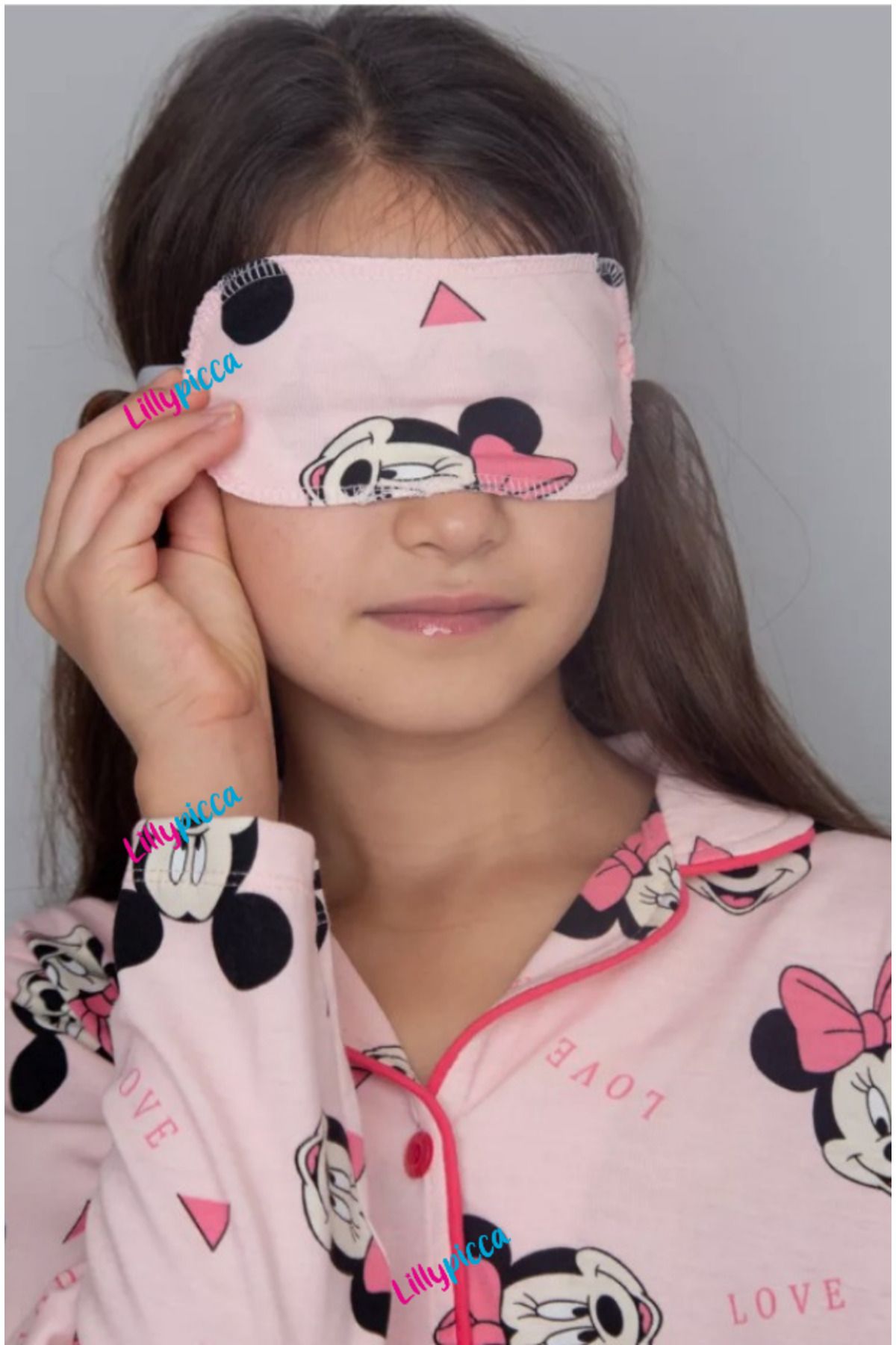 LİLLYPİCCA-Girl's Print Long Sleeve Pajamas Set 4