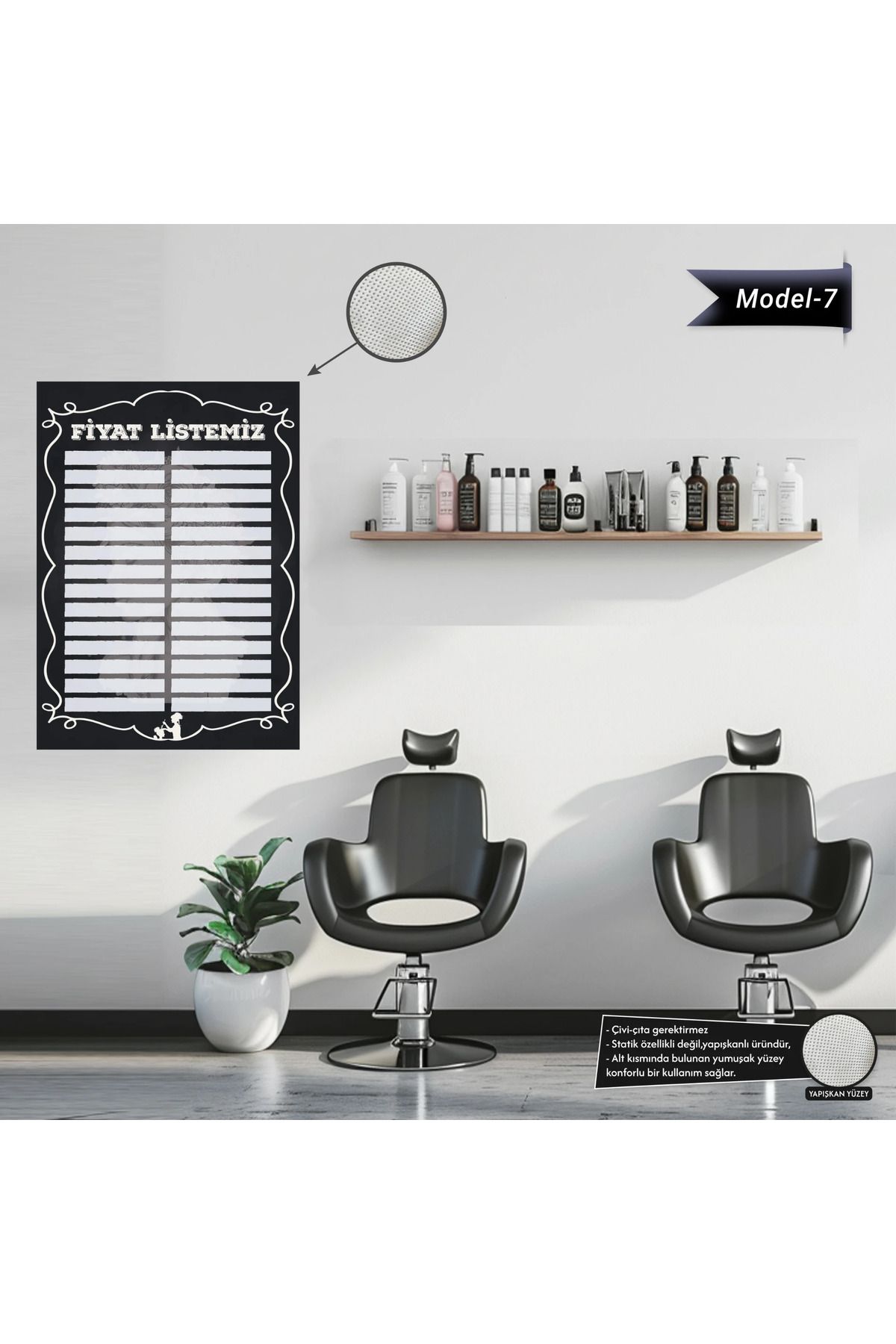 ZERO LAND Yapışkanlı Fiyat Listesi (Model- 7) 70 CM X 100 CM ZRNET