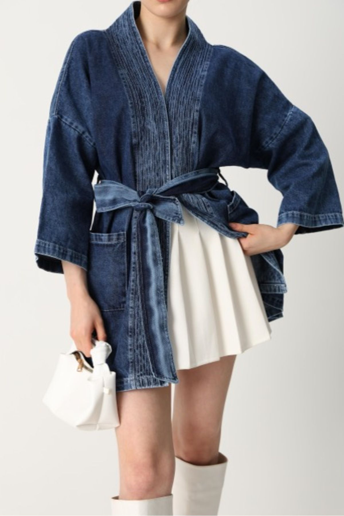 Modesto-Blue Denim Kimono 3