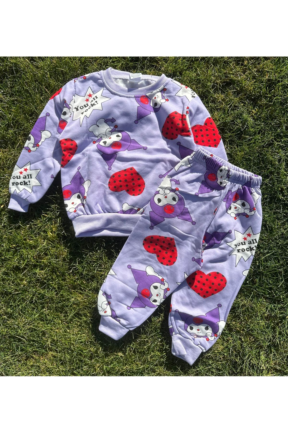 SANTRALBEBE-Girl's Raised Pajama Set 1