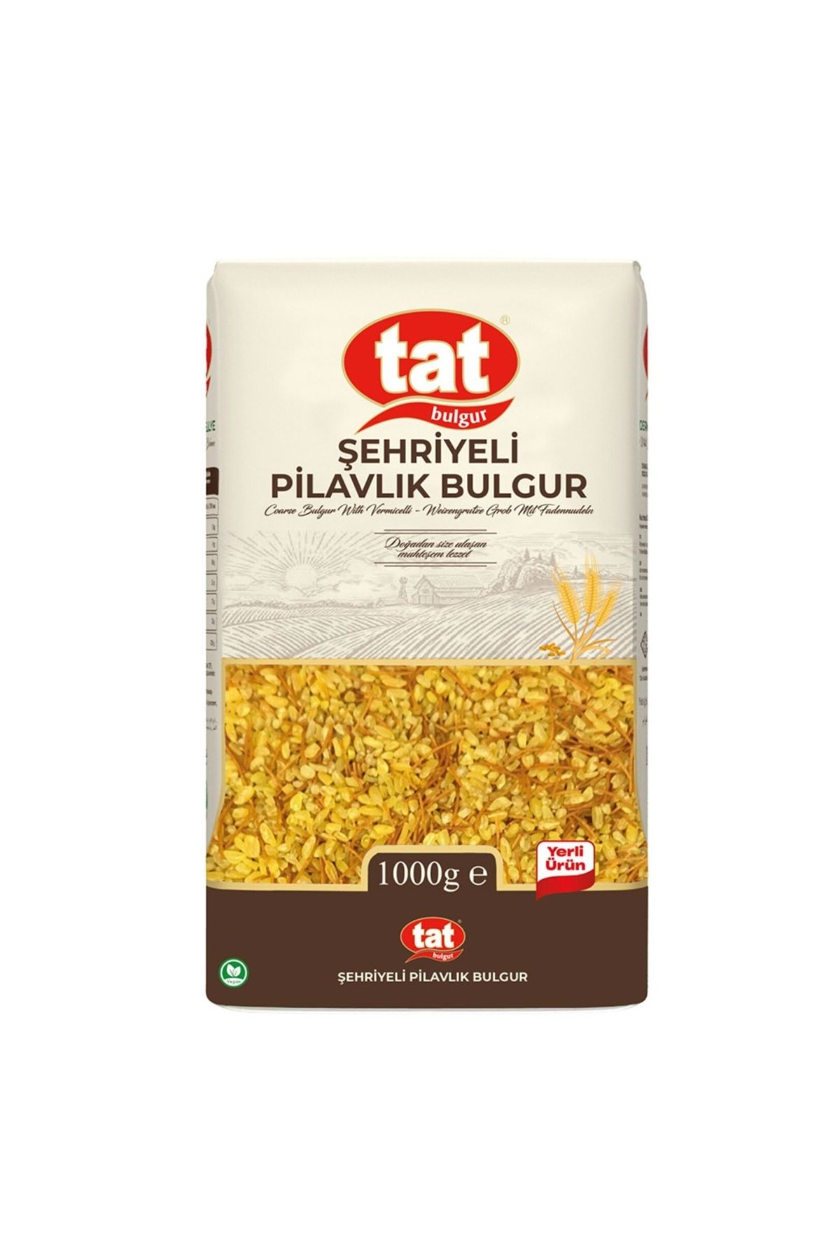 Tat Bakliyat şehriyeli Midyat Bulgur 1000 Gr Paket (6 Adet)