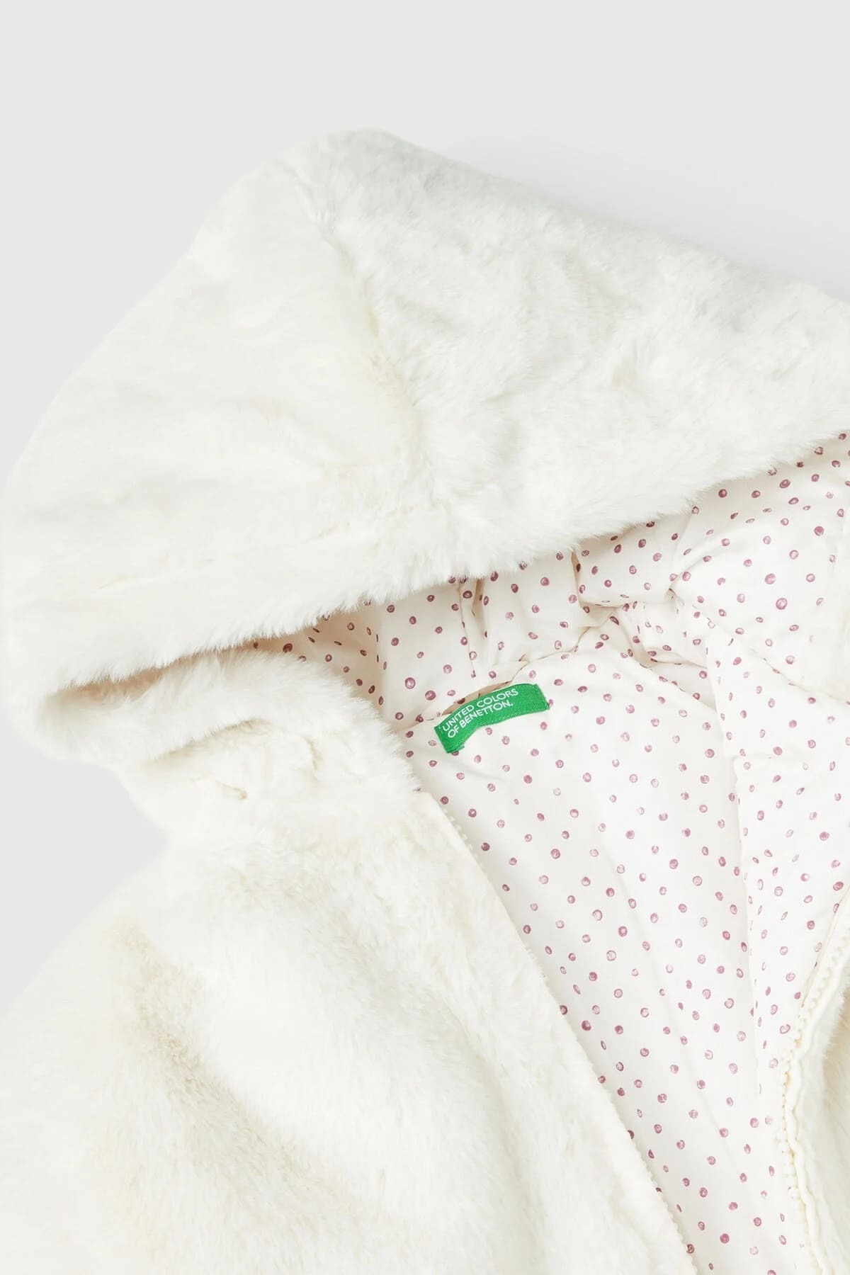 Benetton Kız Bebek Mont - Krem fotoğrafı 3 (önizleme)