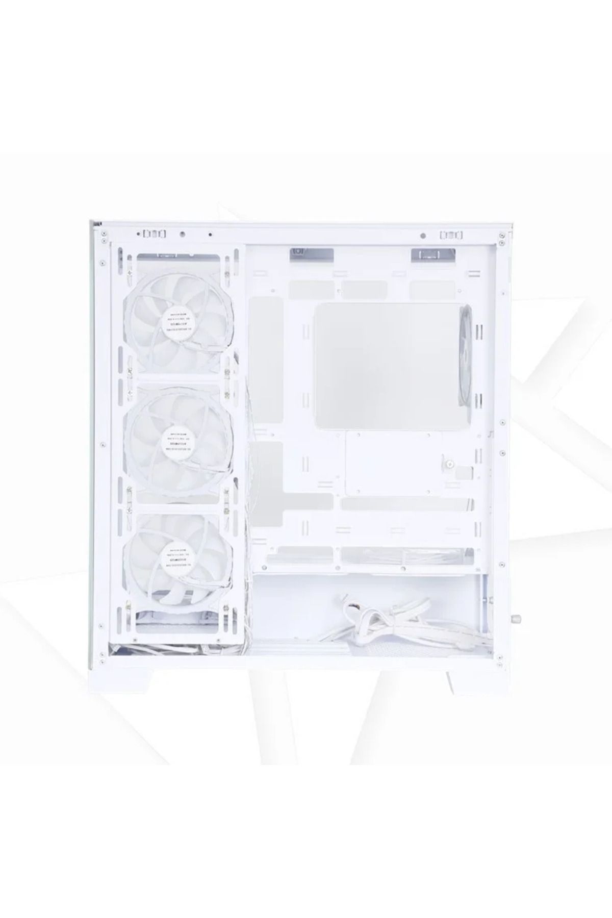 ASA-ULTRA White with 5 ARGB Fans Mid-Tower Case 6