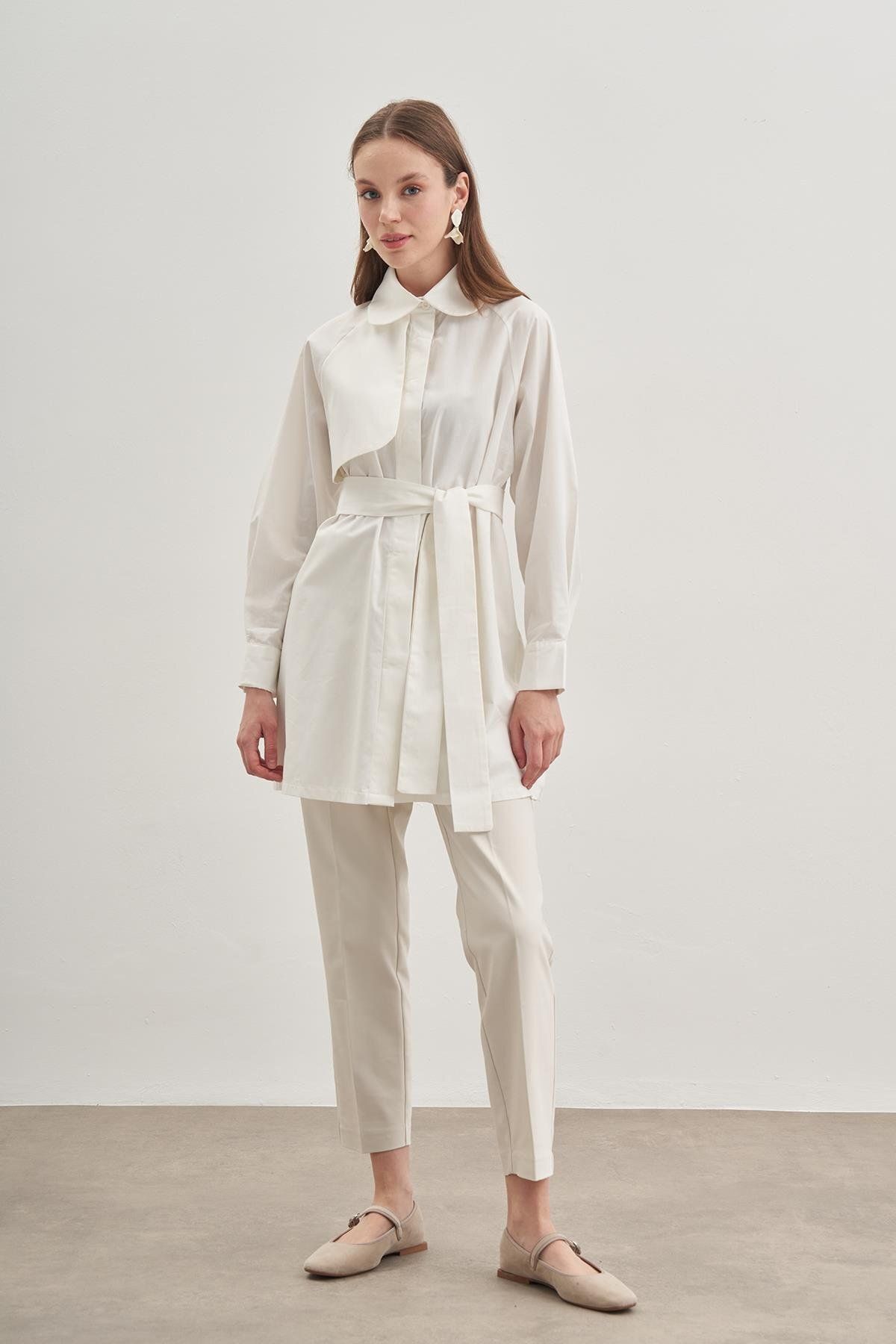 Fahhar-Ecru Trench Shirt 5