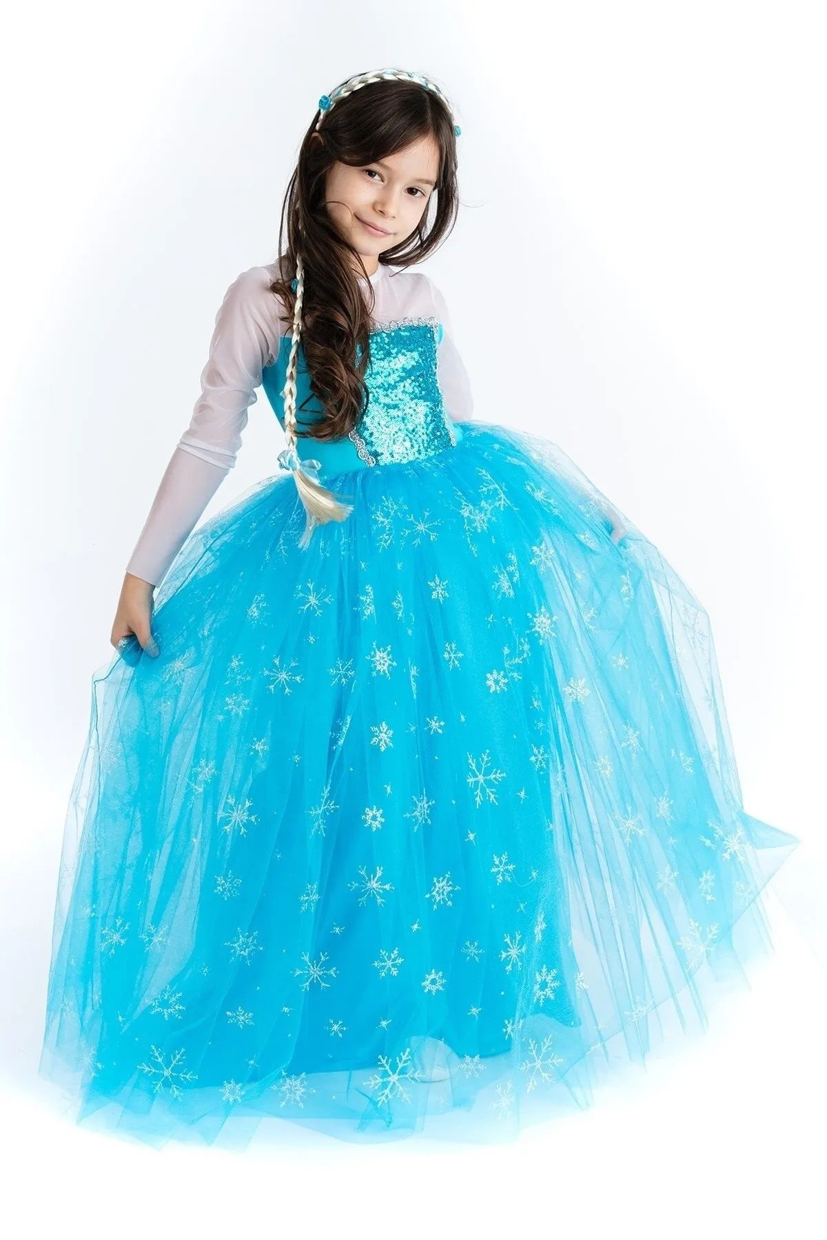 Lizsa-Girl's Snow Princess Elsa Costume - Girl's Princess Elsa Dress 2