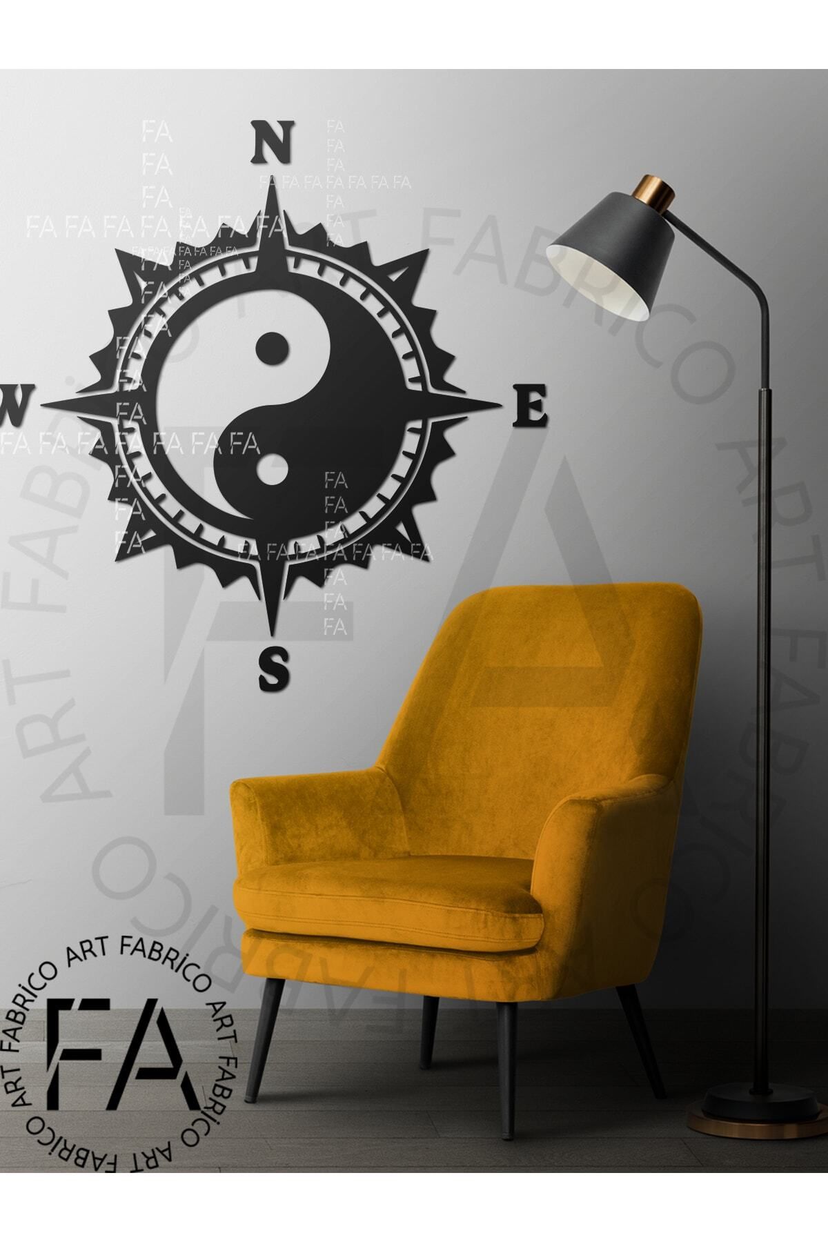 MLH STORE Ying-yang Pusula Duvar Stickerı