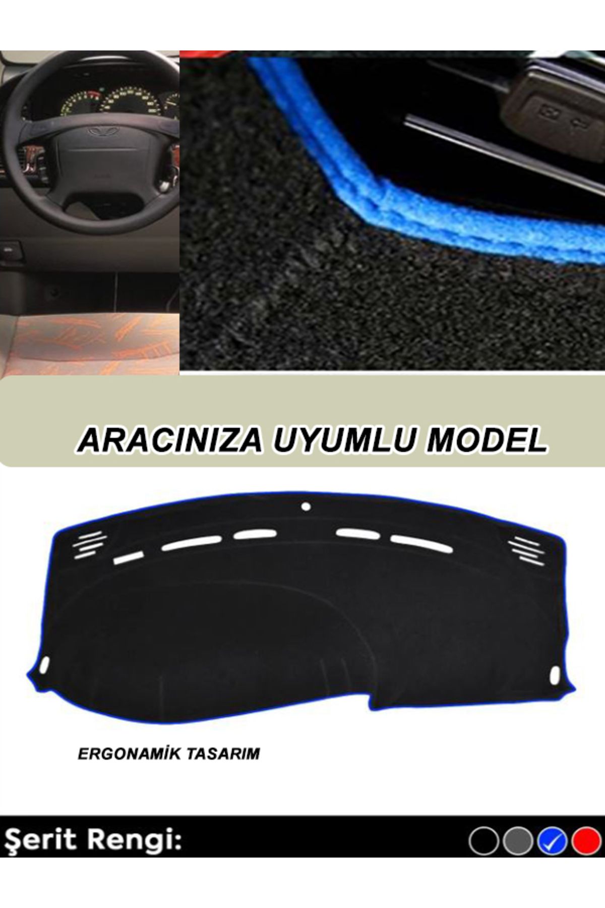 begenirsenal-Toyota Verso (2009 + Ar20) 3d Torpedo Protection Cover - Front Chest Covering - Blue Stripe 1