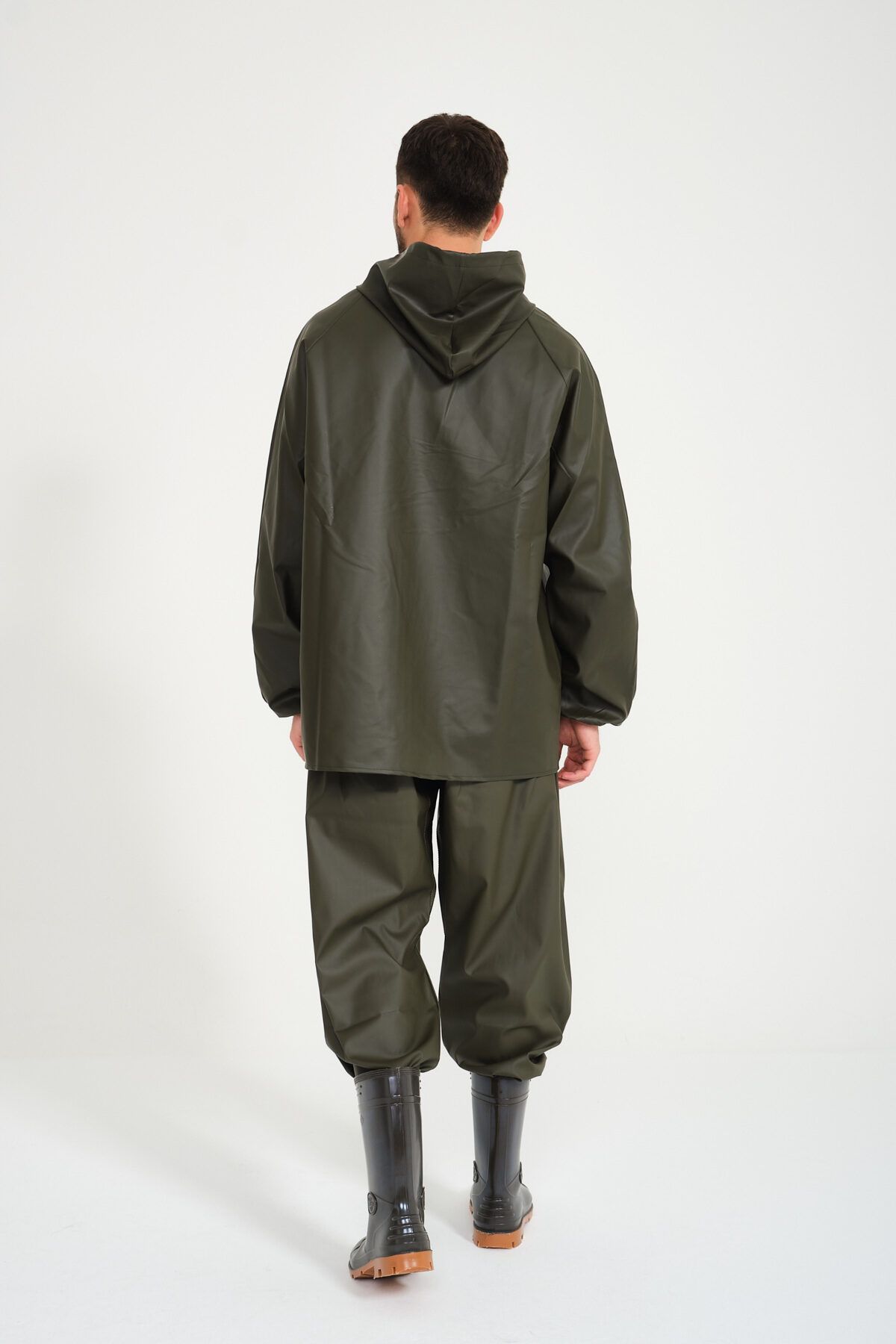 T Rain-Zippered Bottom-Top Suit Raincoat Waterproof Fisherman 3