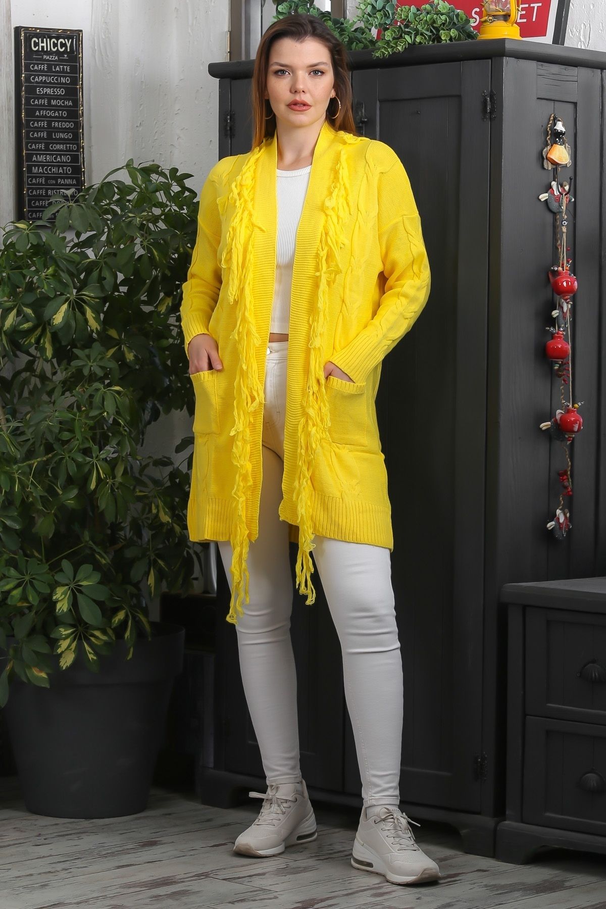 Chiccy-Cardigan - Yellow - Regular fit 4