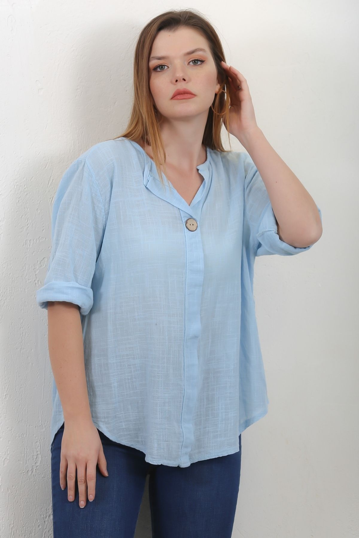 Chiccy-Blouse - Blue - Regular fit 3