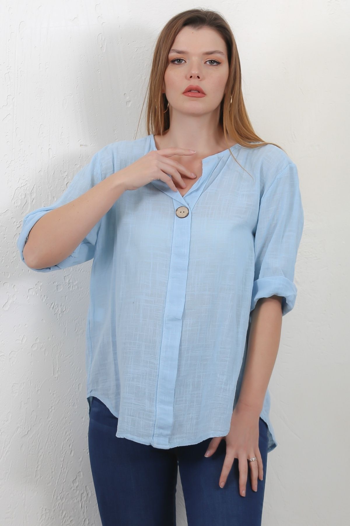 Chiccy-Blouse - Blue - Regular fit 2