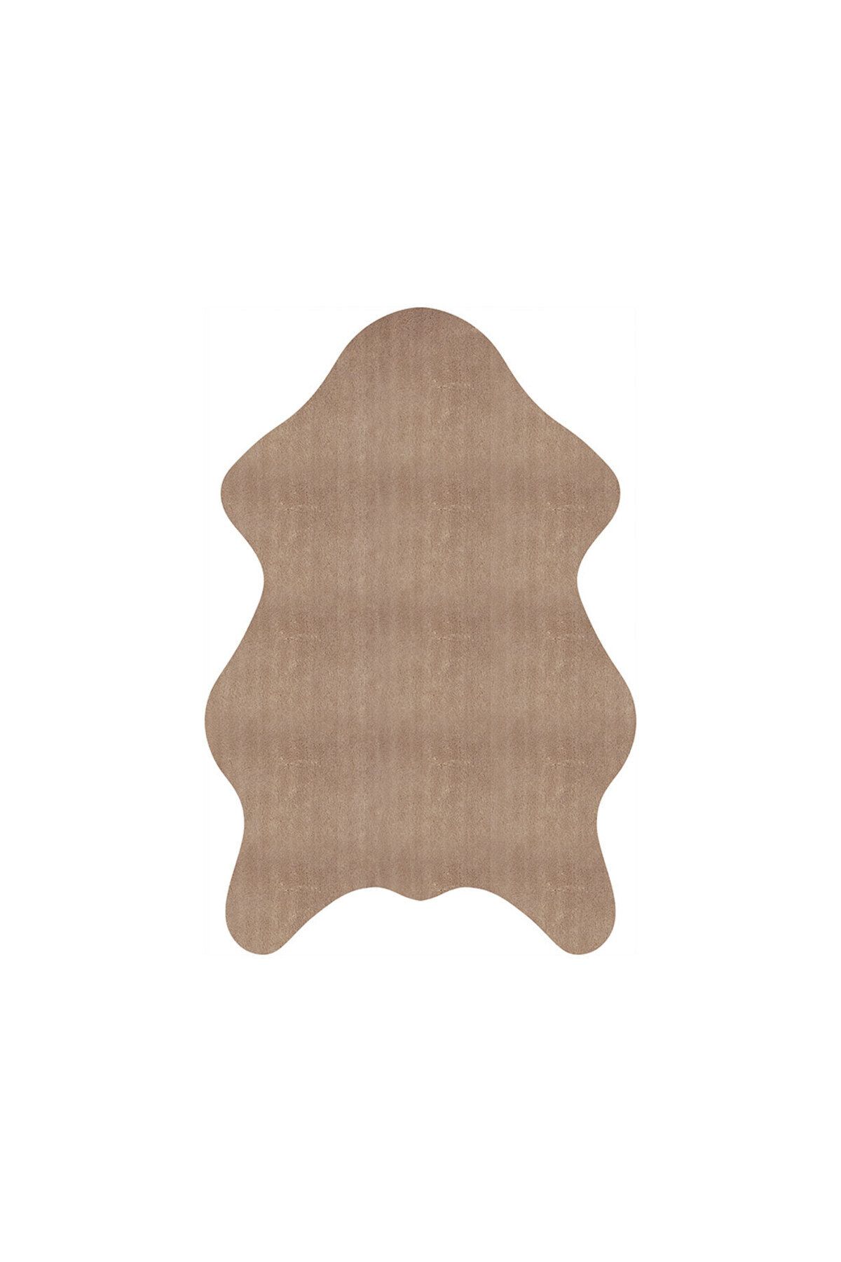 Homelux Covor Antiderapant Chihlimbar Din Piele De Oaie, Dreptunghiular, 80x150, Simplu, Maro, Poliester - 80 x 150