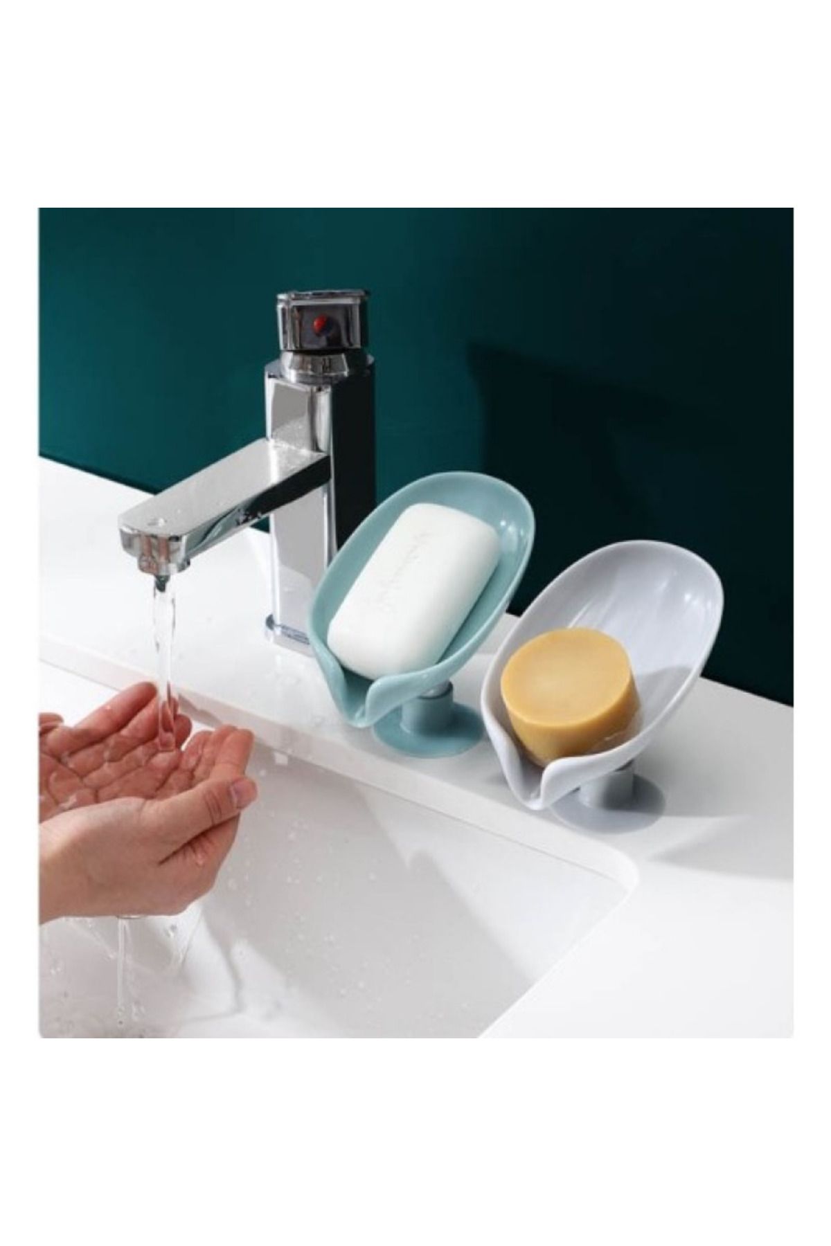 LİNWAY-Soap Dispenser with Suction Cup and Water Drain 1