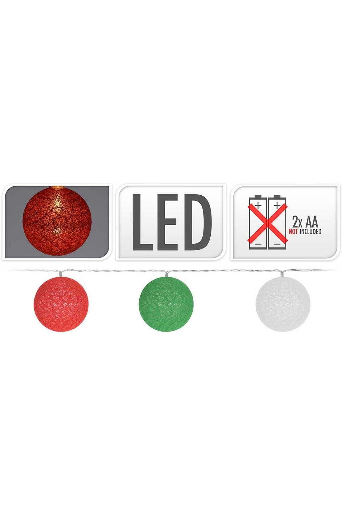 Homelux-Installation with led, globe 6 cm 1