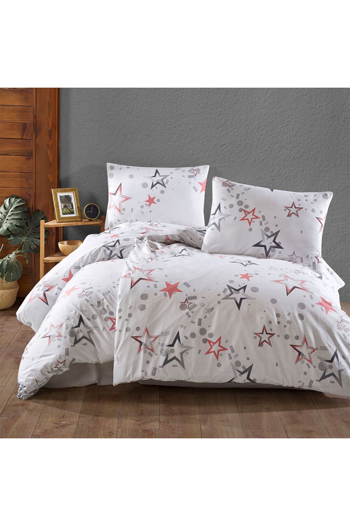 Homelux Lenjerie De Pat Estrella Home Pentru 2 Persoane, 100% Bumbac Ranforce, Multicolor - 200 x 220