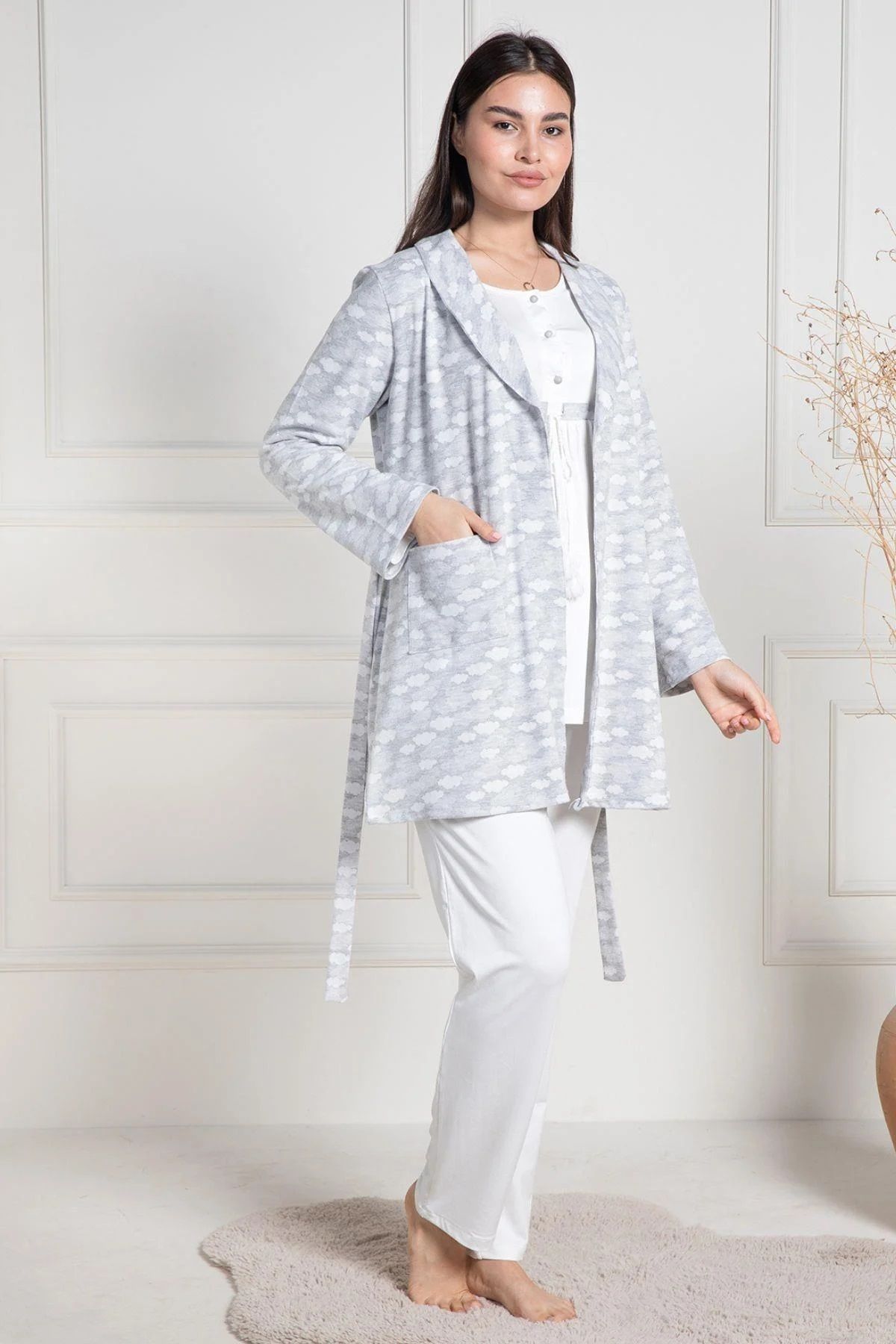 by İGP-Maternity Pyjama Set with Dressing Gowns 1