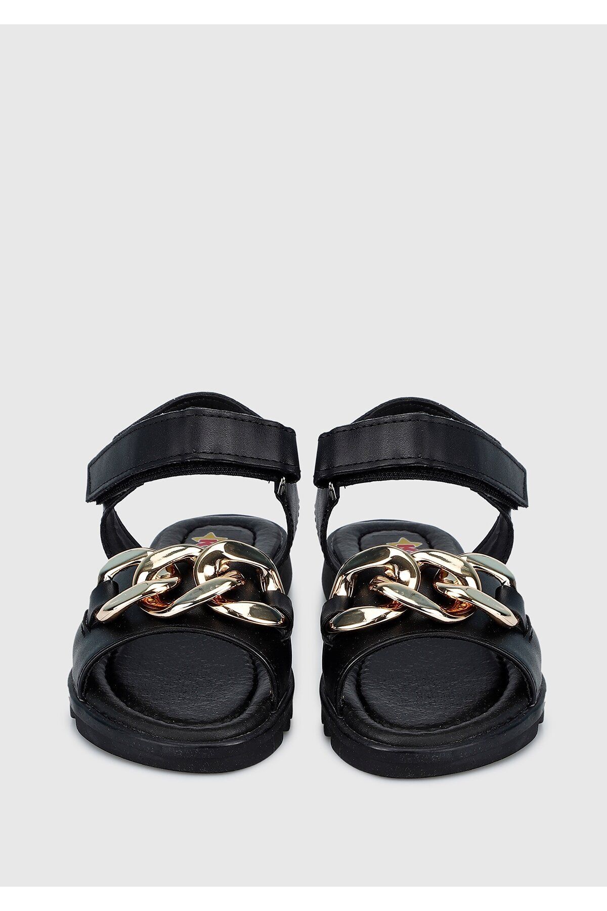 Kiddo-Girl's Black Flat Sandals 2