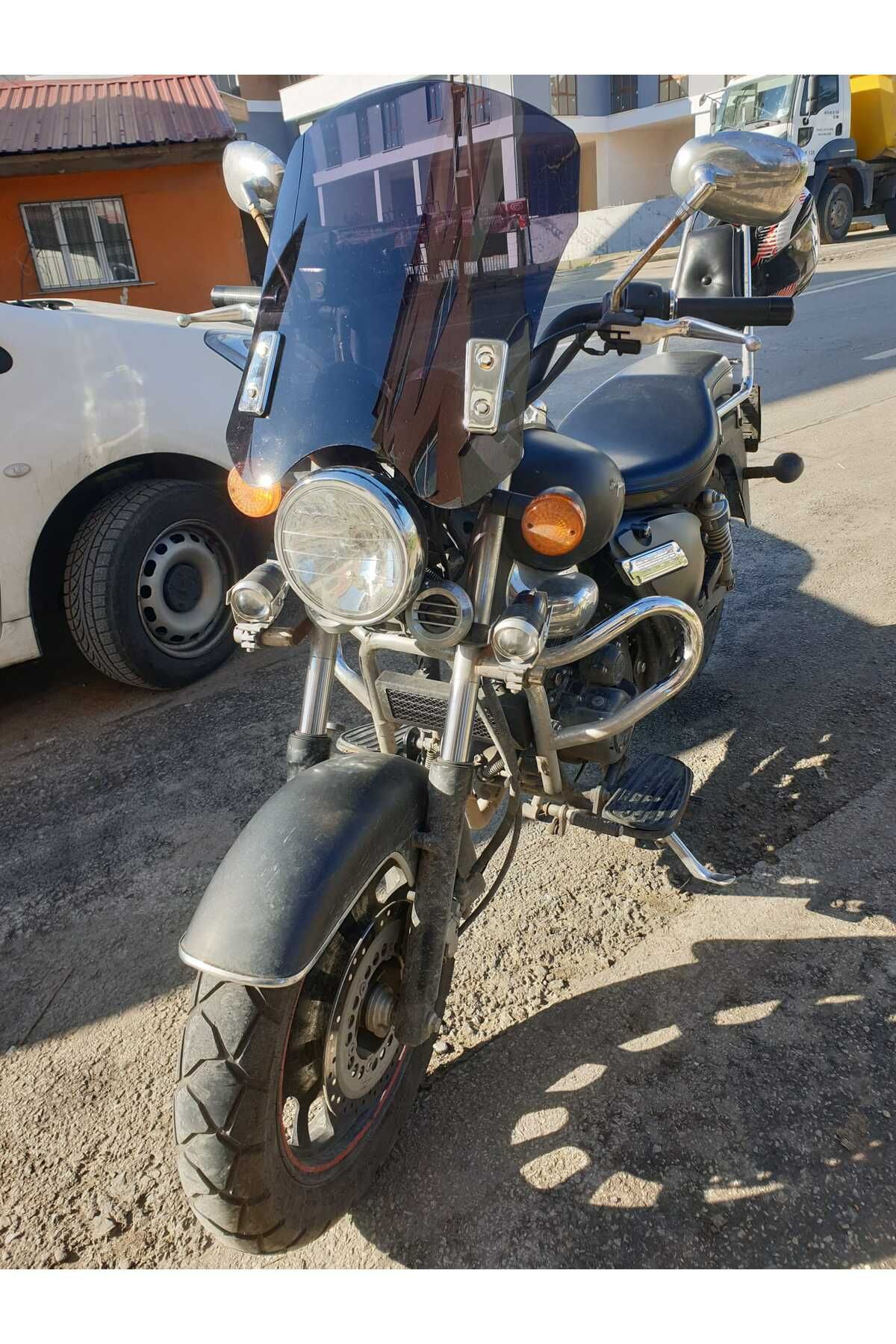 Küba Süperlight 125 150 200 Siperlik Ön Cam 2008 2016 Model 53cm Siyah Renkli 4mm APARAT GÖNDERİLMEYECEK