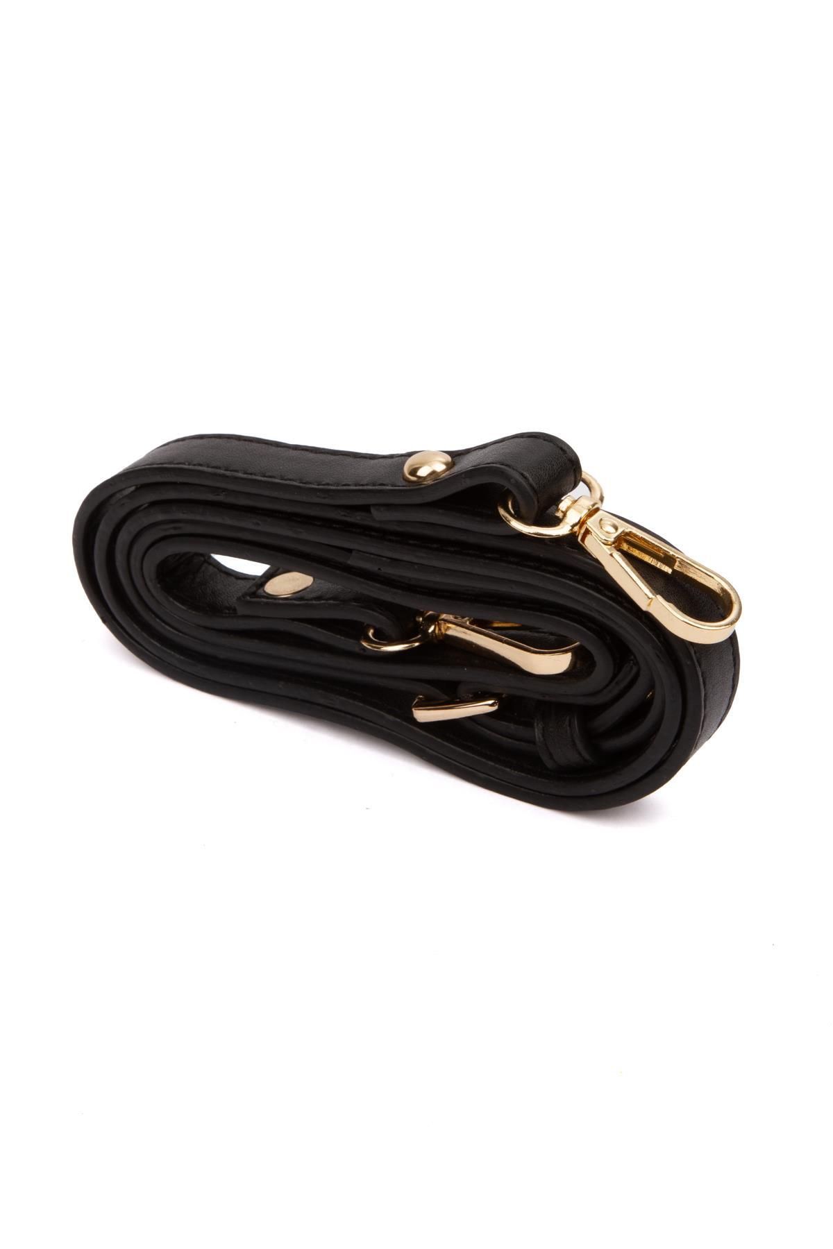 gio&mi-Black Satin Neyva Hand and Shoulder Bag 3