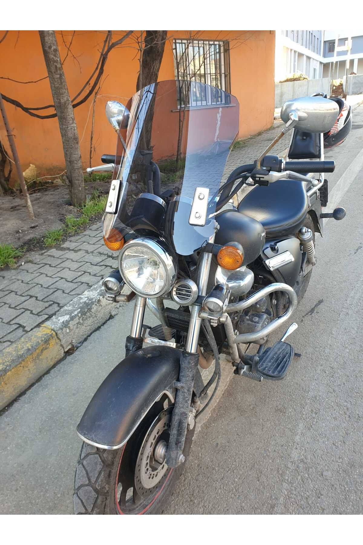 Küba Süperlight 125 150 200 Siperlik Ön Cam 2008 2016 Model 53cm Füme Renkli 4mm APARAT GÖNDERİLMEYECEK