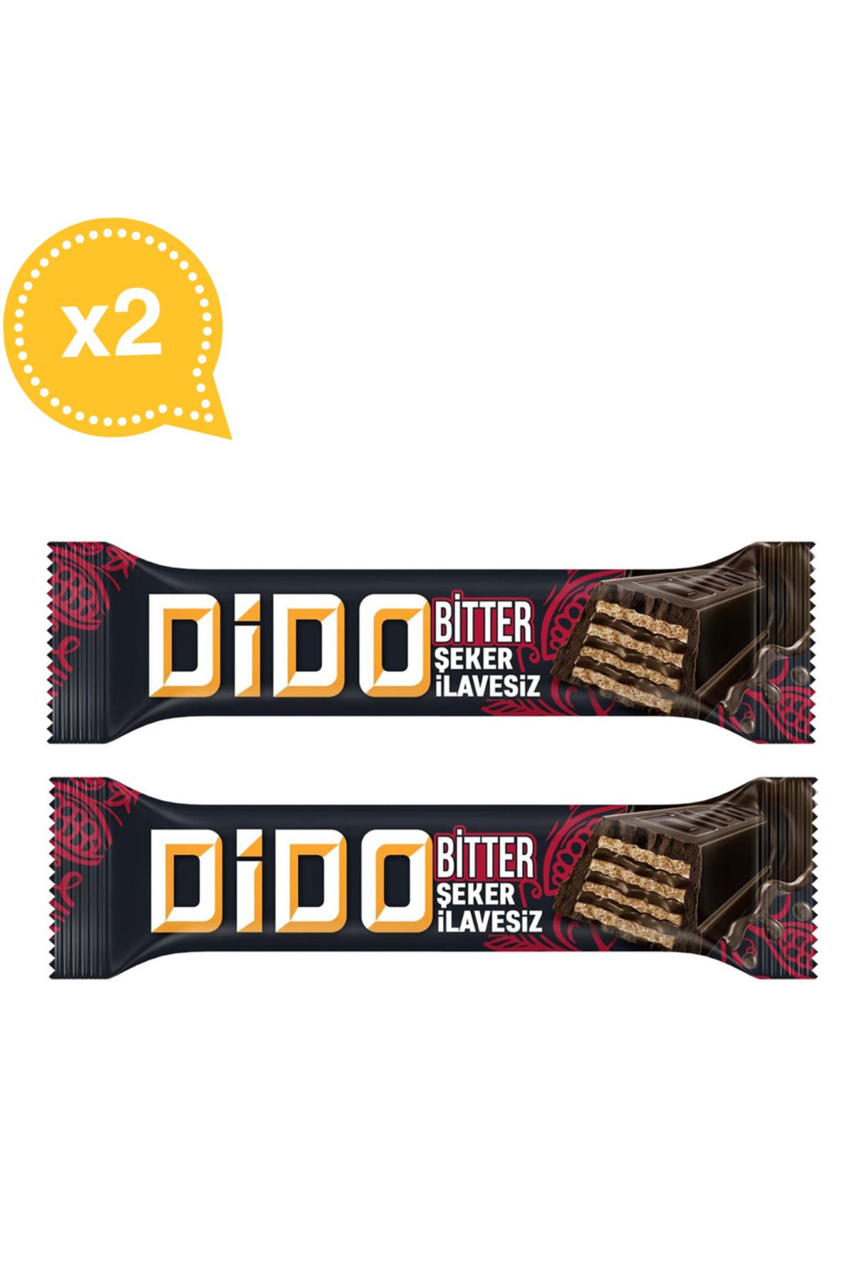 Ülker Ülker Dido Bitter Şeker İlavesiz Gofret 34,5 G X 2 Paket