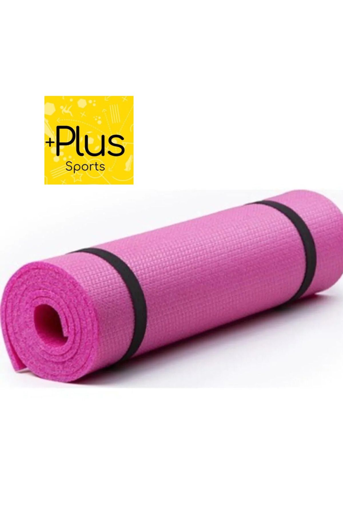 PLUSSPORT PEMBE PİLATES YOGA MİNDERİ 7 MM  50 X 150