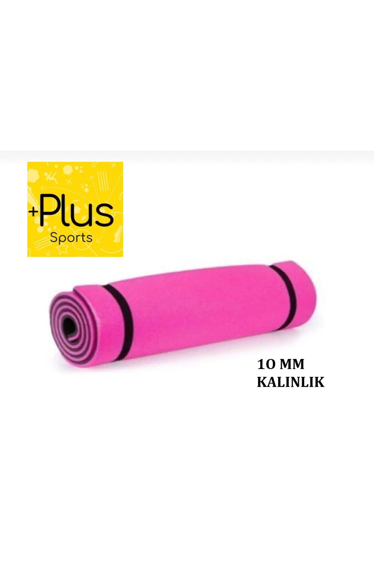 PLUSSPORT PİLATES MİNDERİ YOGA MATI 10 MM (ÇİFT TARAFLI KULLANILABİLİR)