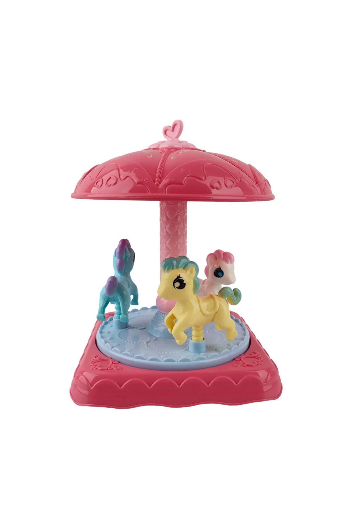 Bay Dreamy-Mini Rabbit Family Carousel Amusement Park Play Set 6