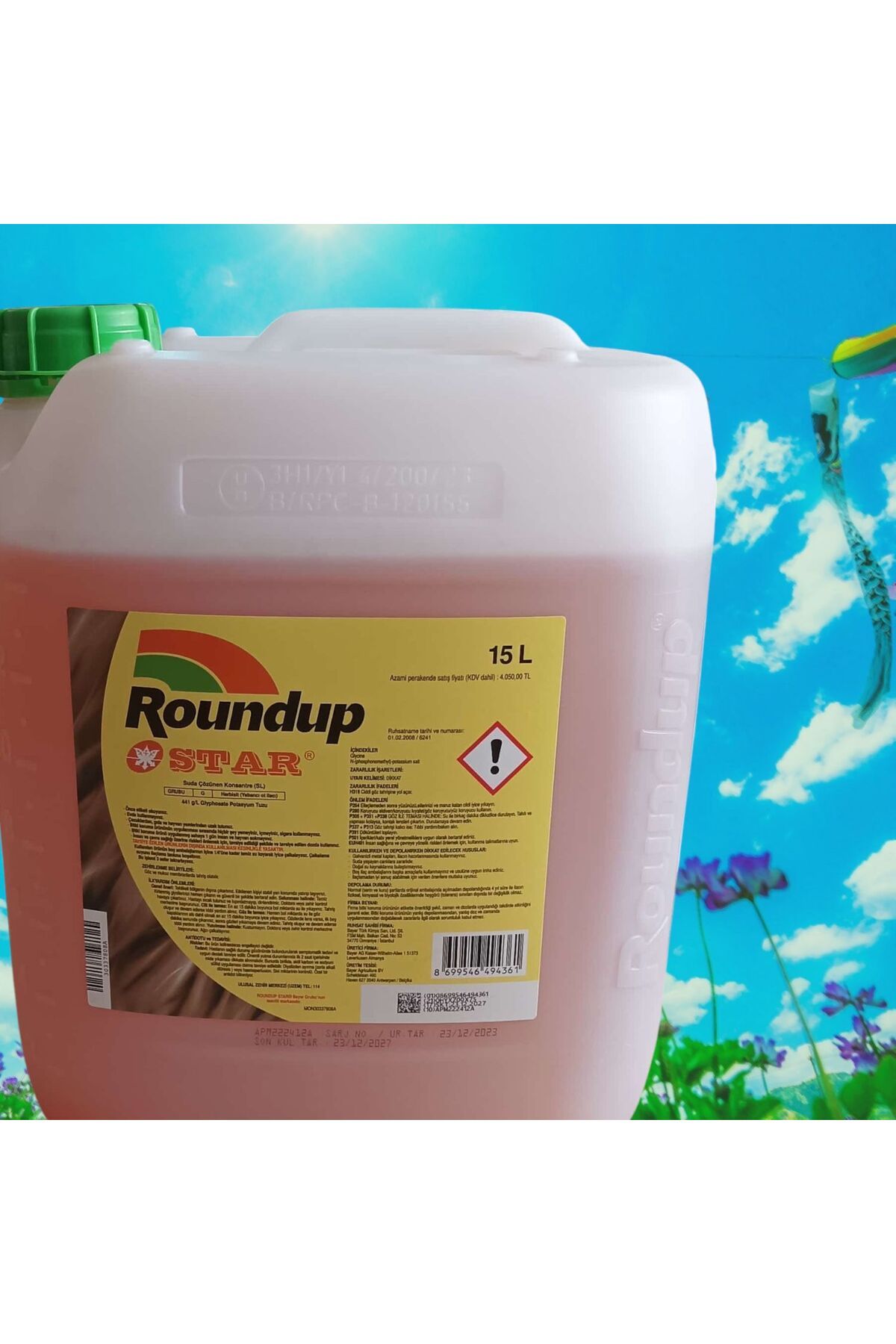 Bayer ROUNDUP STAR 15 LİTRE ,OT KURUTAN ,YEŞİL KURUTAN